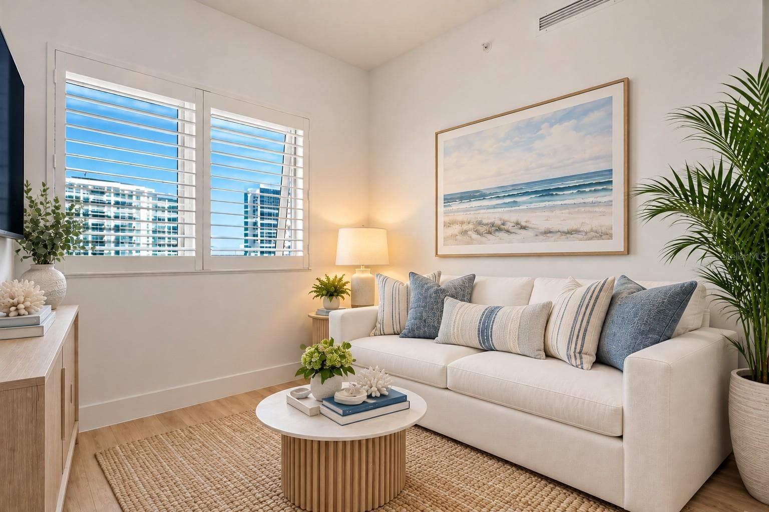 Virtually Stage- Den/Office + Pocket Door - 1155 N GULFSTREAM AVE #802, SARASOTA
