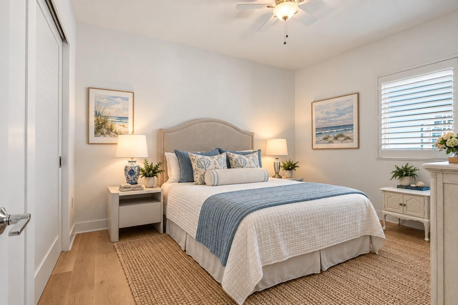 Virtually Staged- Guest Bedroom - 1155 N GULFSTREAM AVE #802, SARASOTA