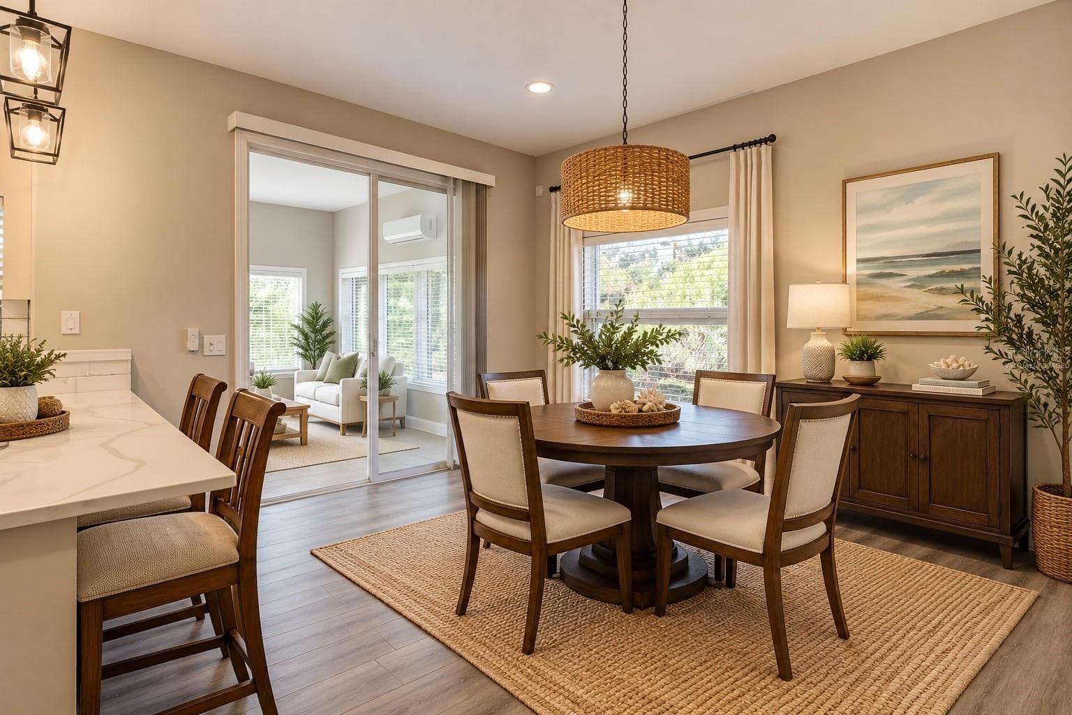 Virtually Staged Eat In Kitchen - 37 WOODLYN LN, PALM COAST