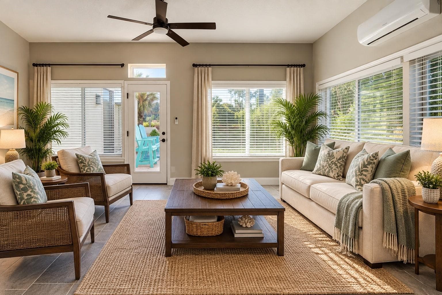 Virtually Staged Florida Room - 37 WOODLYN LN, PALM COAST