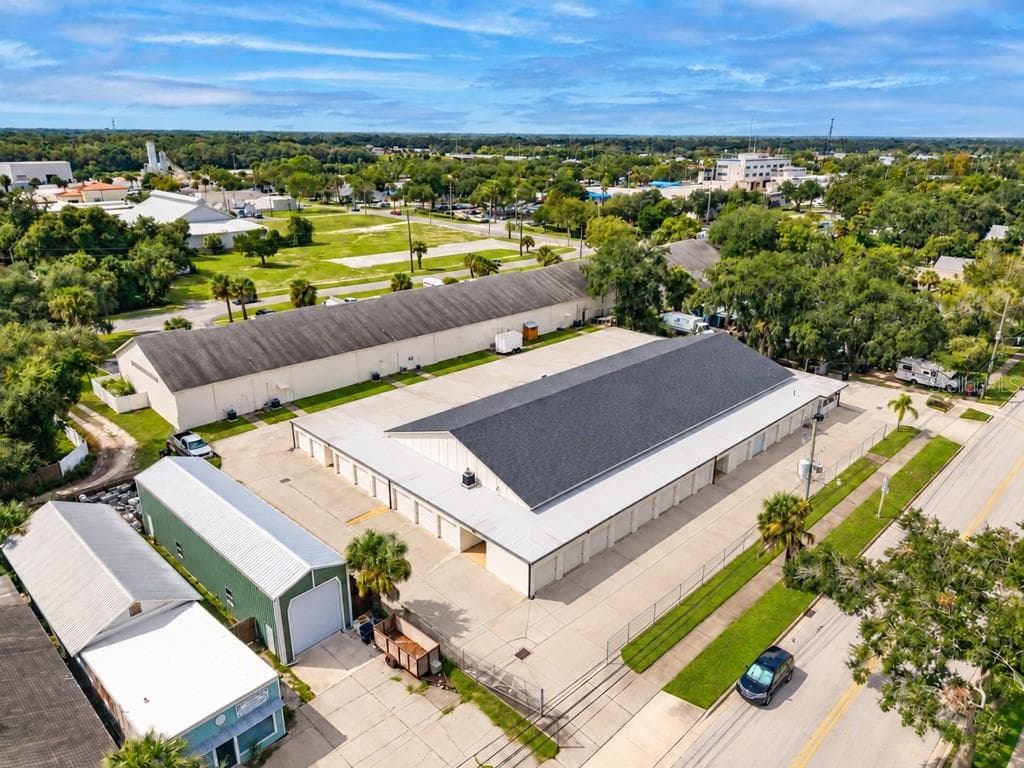 View of 18,000 sq ft storage building and office on Magnolia Street - 720 MAGNOLIA ST, NEW SMYRNA BEACH