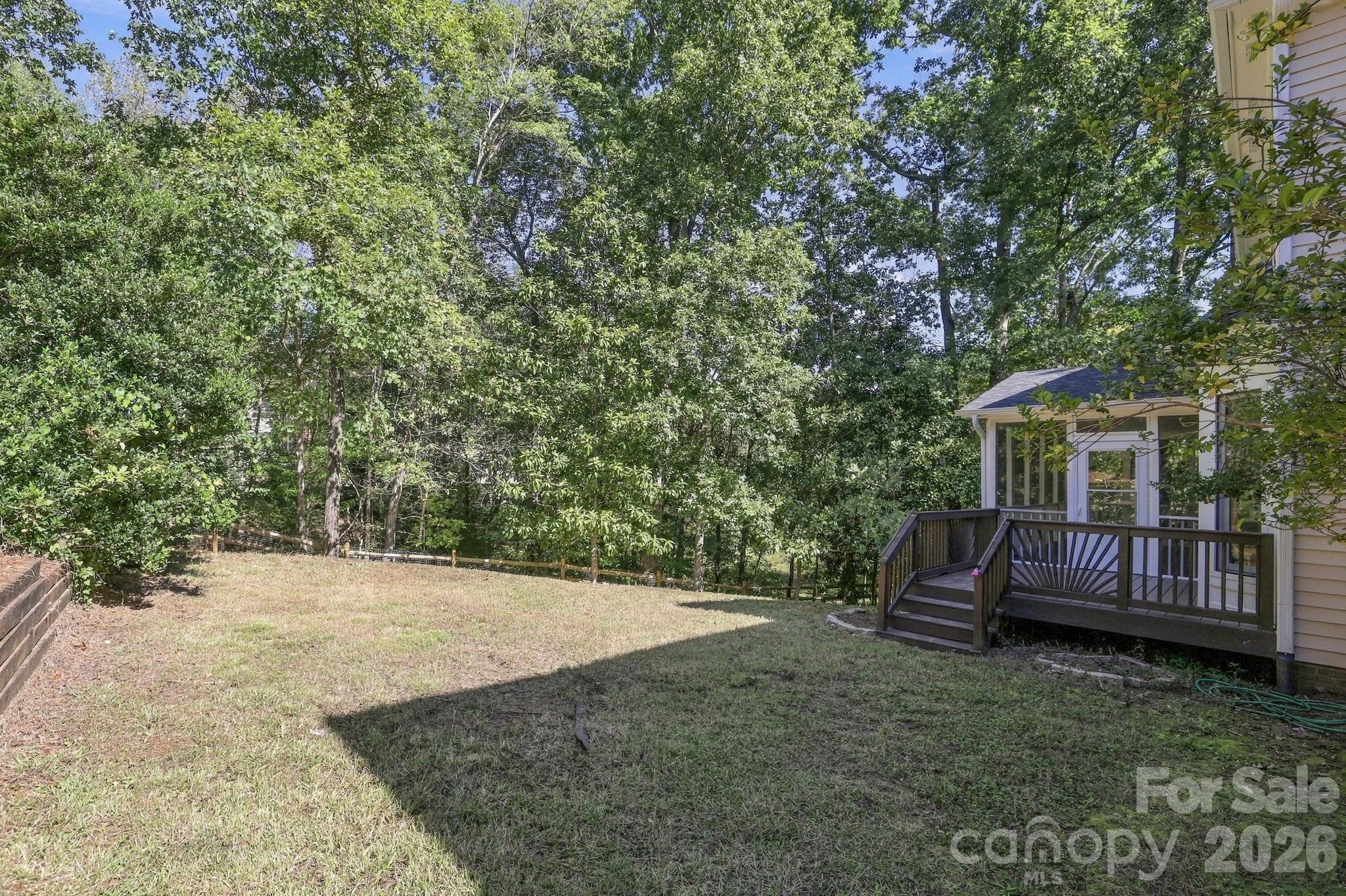 Back Yard with new fence410 Whitefriars Ln Matthews 28105 - 410 Whitefriars Lane, Matthews