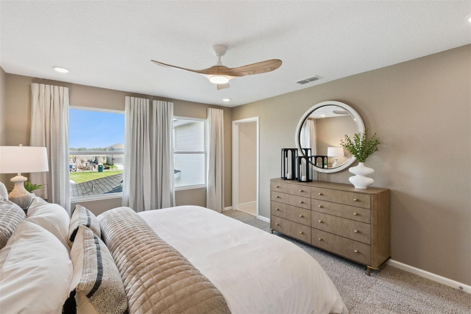 Lakeside at Satilla Zara Model Primary Bedroom - 5030 ORINOCO LN, ST CLOUD