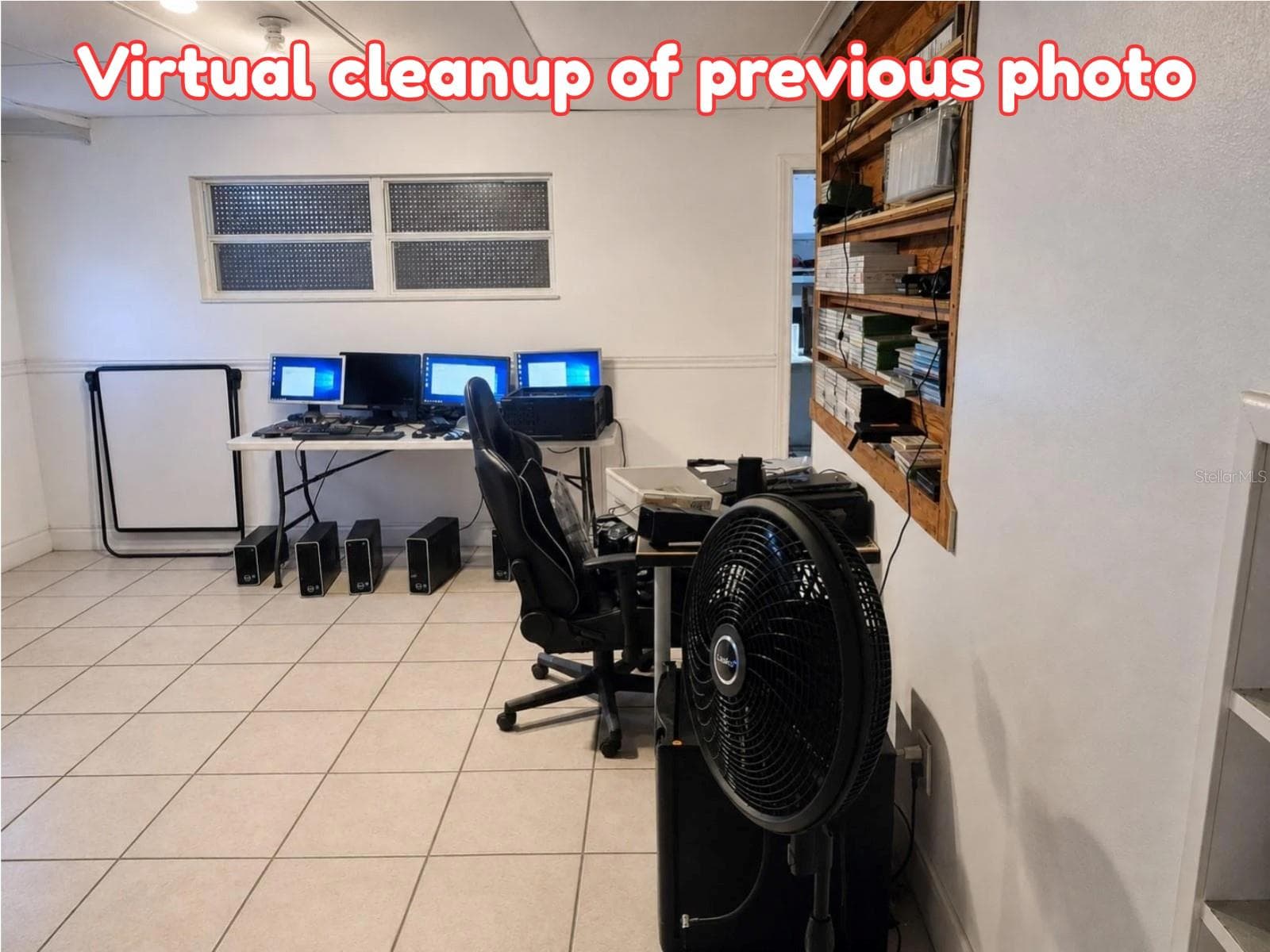 Livingroom 2 virtually enhanced to show potential. - 4007 FLAMINGO DR, NEW PORT RICHEY
