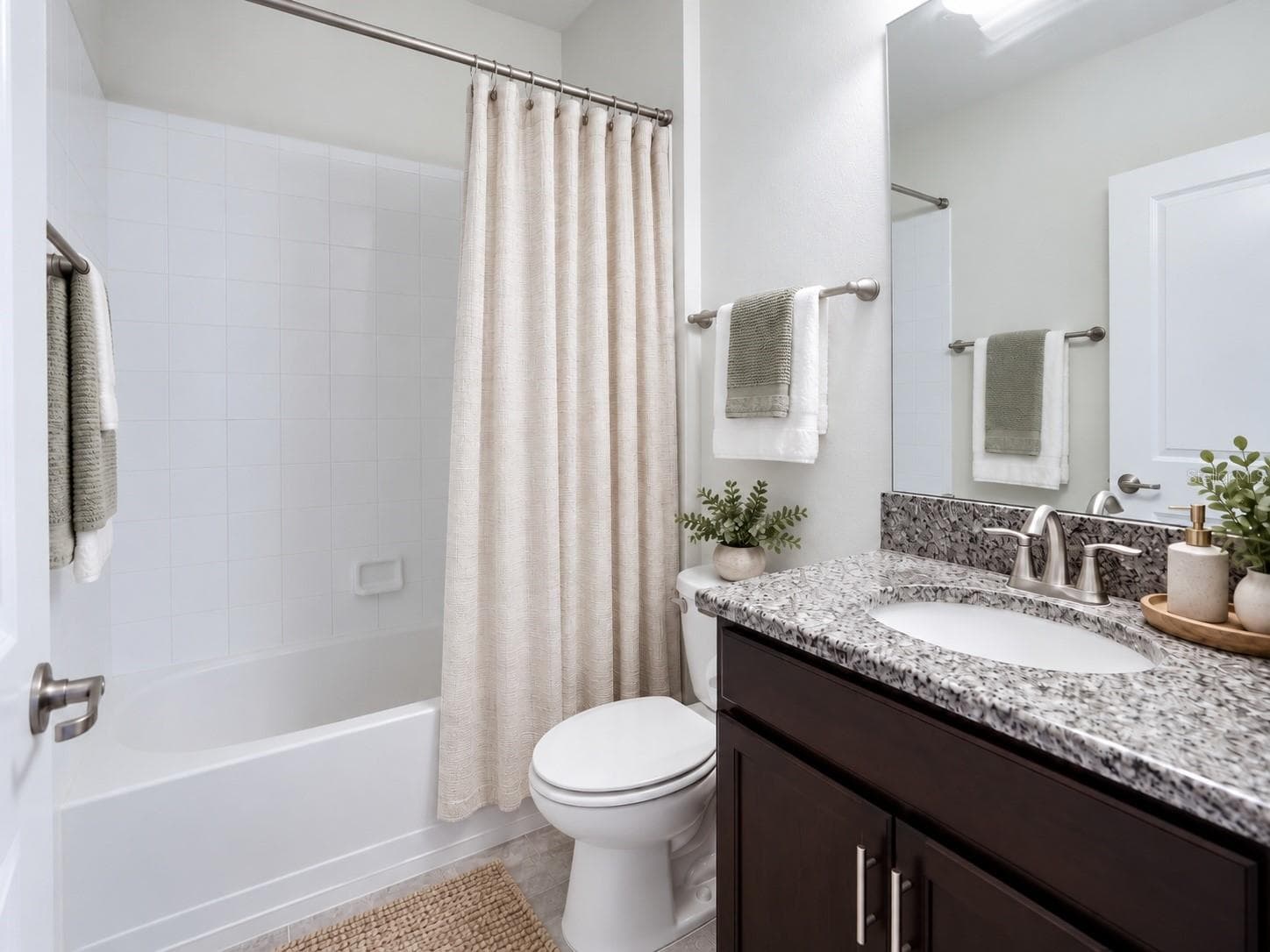 Virtual staged 2nd bathroom - 3516 KINLEY BROOKE LN, CLERMONT