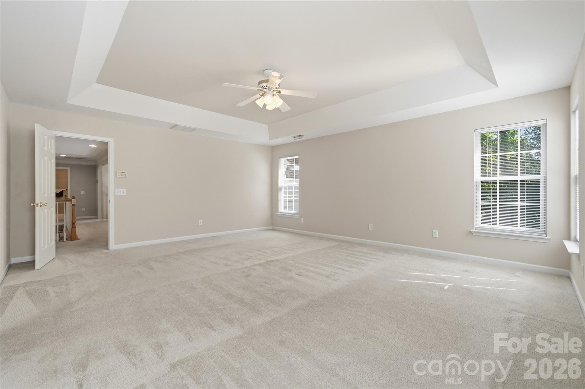Primary suite w/trey ceiling - 6211 Chavel Lane, Charlotte