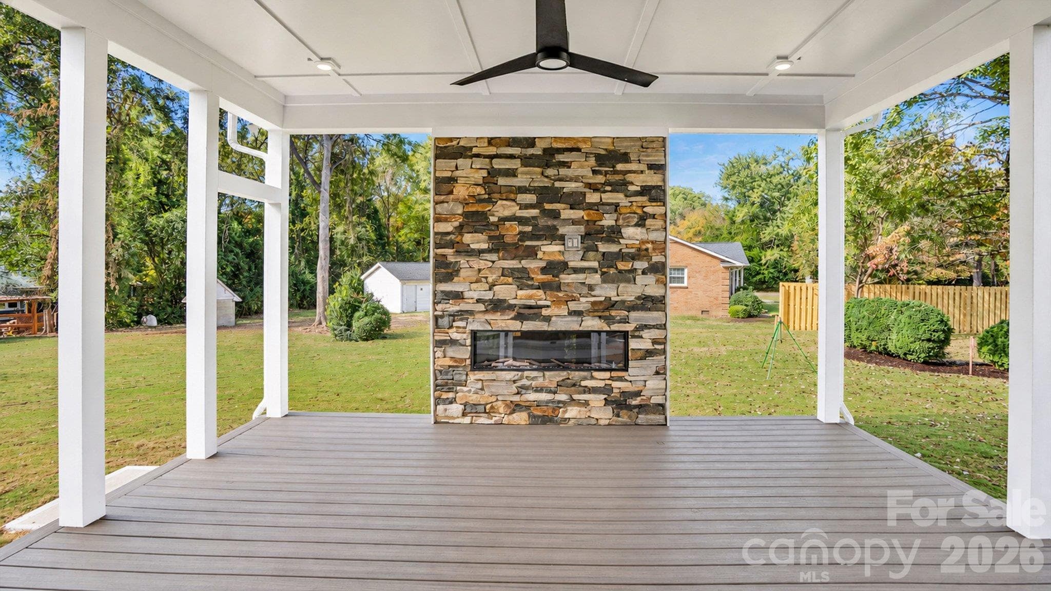 Porch has been screened in - 6918 Alexander Road, Charlotte