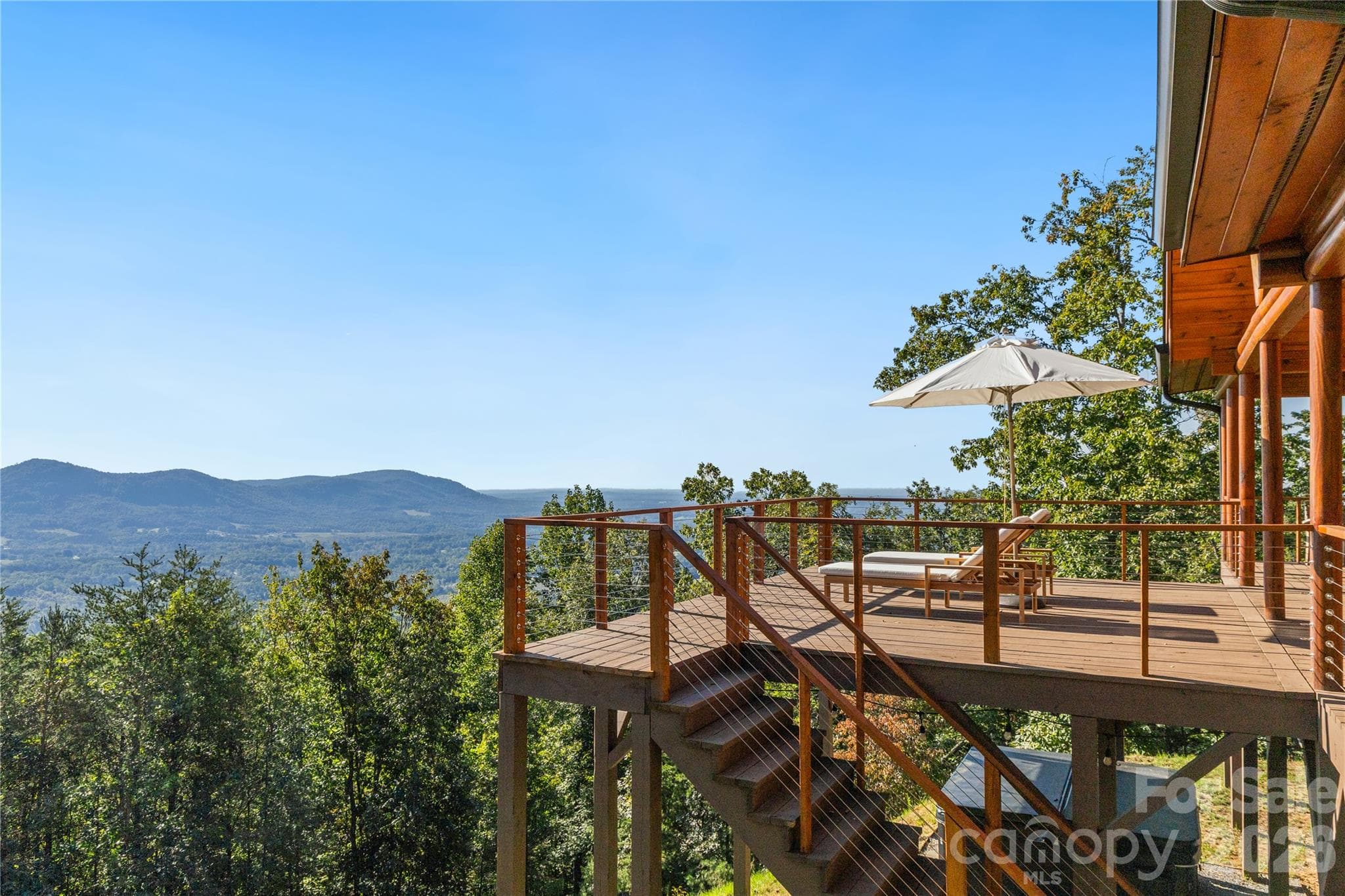 View from Covered Porch on Main from Primary Bedroom - 656 Arbra Mountain Way, Bostic