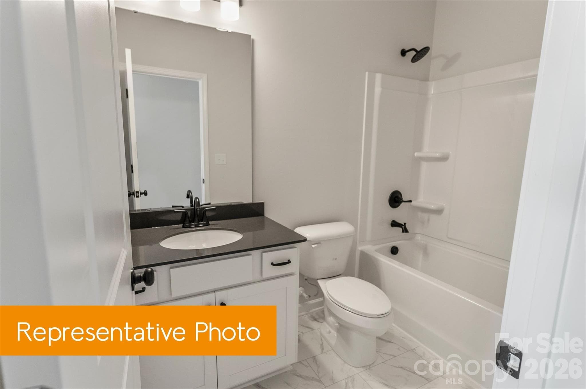 Secondary Bathroom - 5414 Starfall Way, Charlotte