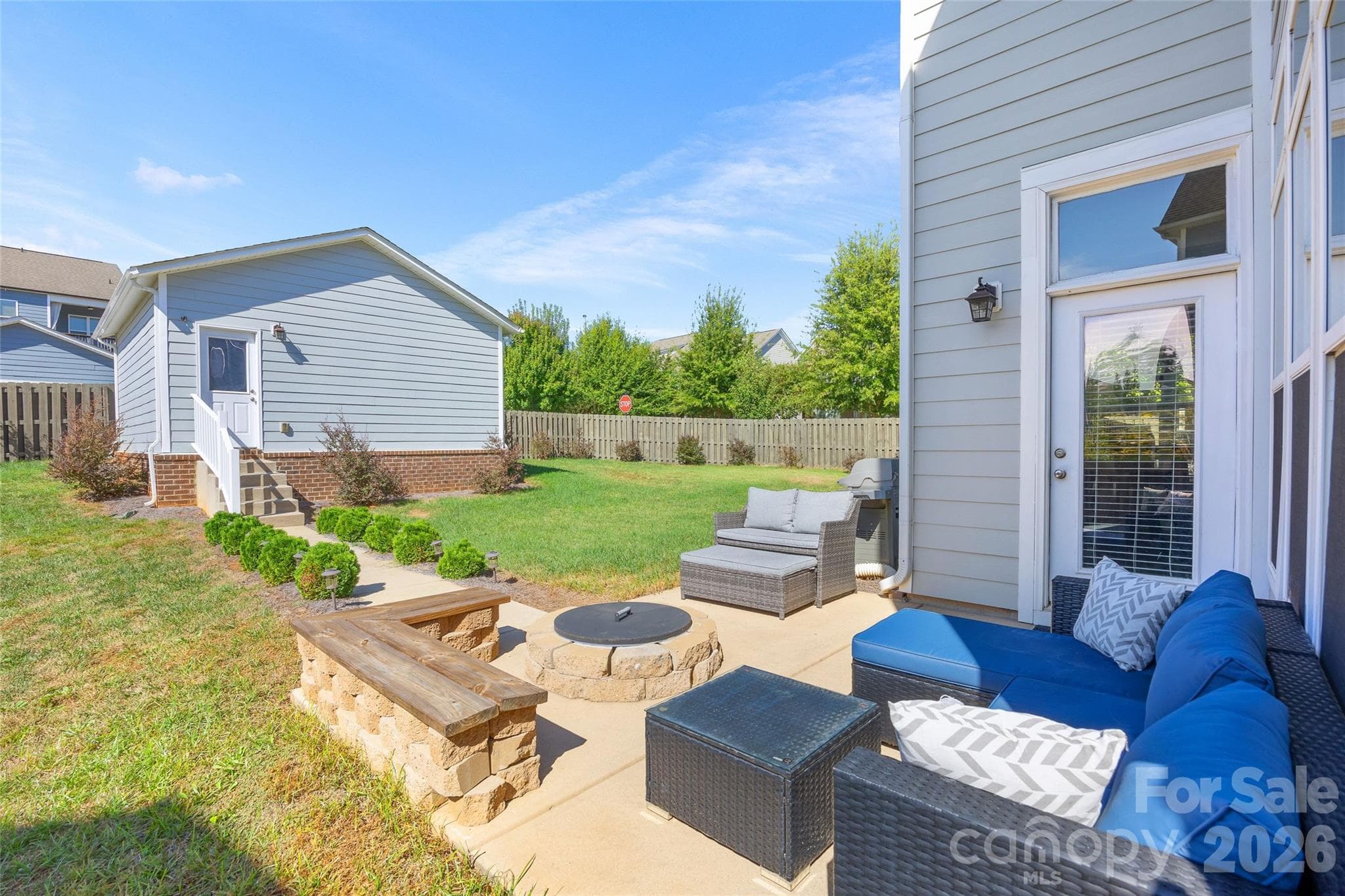 Fully Fenced Backyard and Patio Space - 1557 Cedar Park Drive, Pineville