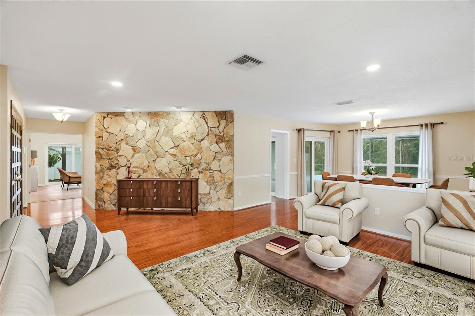 Generous sized living room. - 1297 PEACH TREE DR, DUNEDIN
