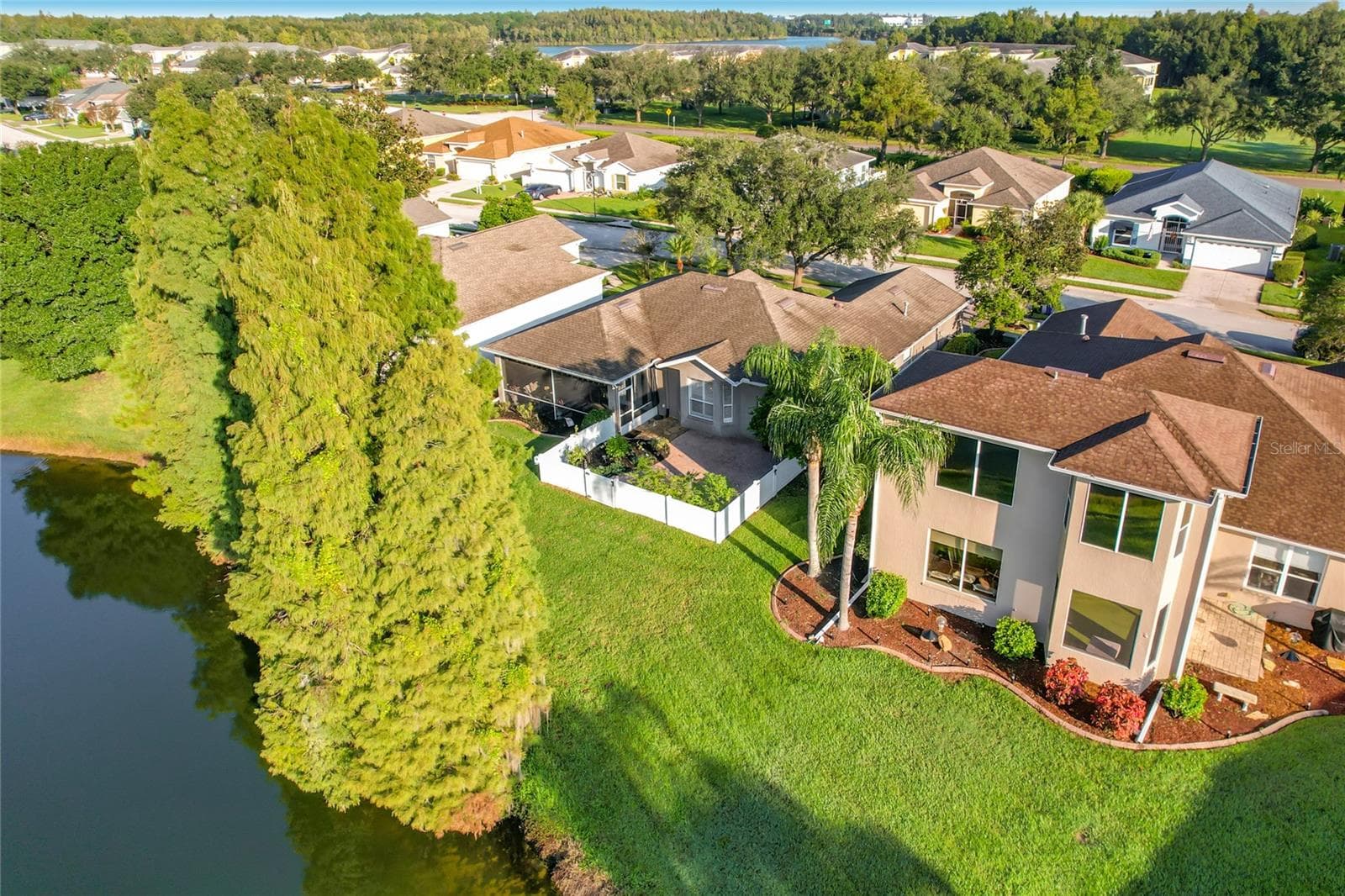 arial view of rear yard - CARILLON LAKES, LAKELAND