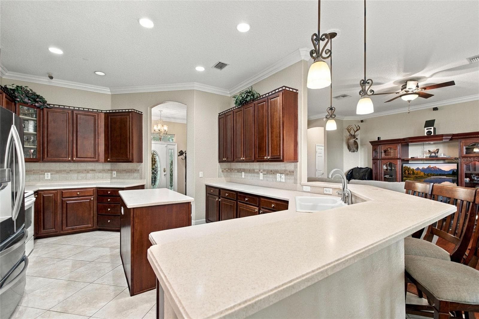 Kitchen has loads of counter and cabinet space! - 4108 N FORBES RD, PLANT CITY