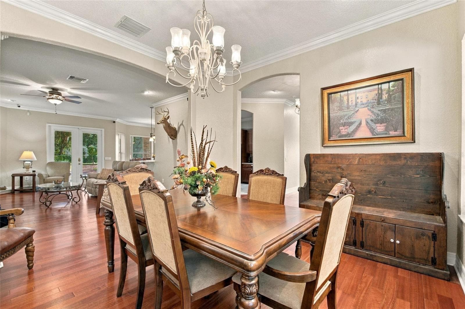 Formal dining room looking back into living room. - 4108 N FORBES RD, PLANT CITY