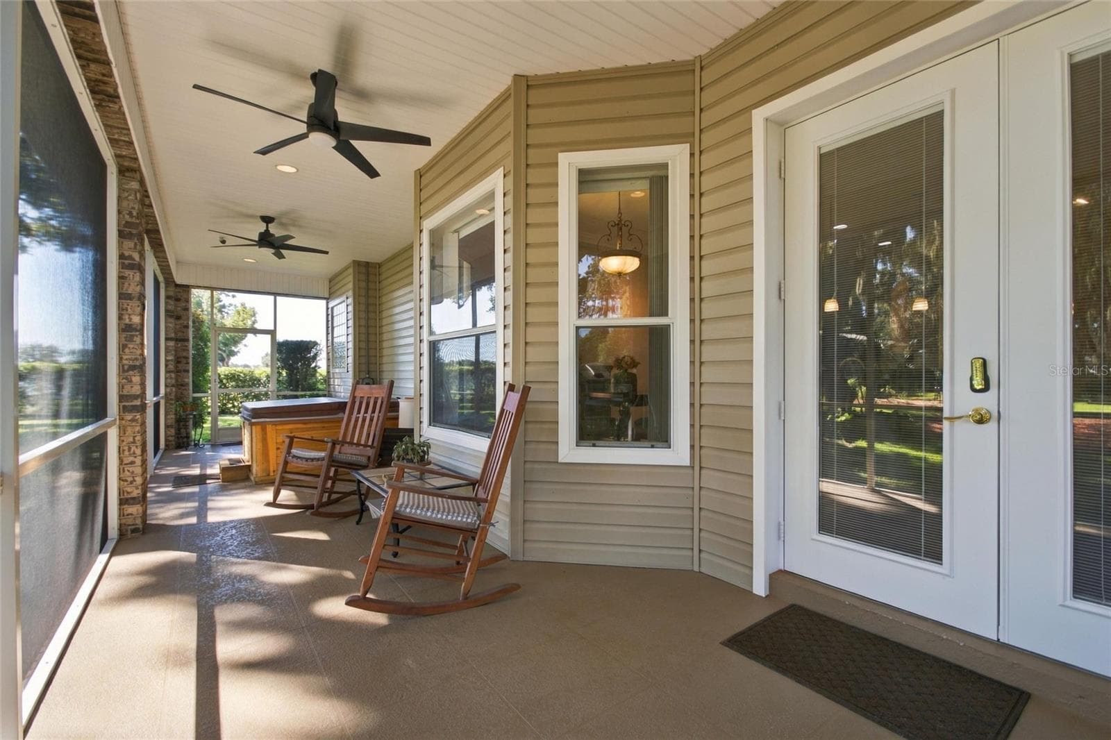 Back porch area. - 4108 N FORBES RD, PLANT CITY
