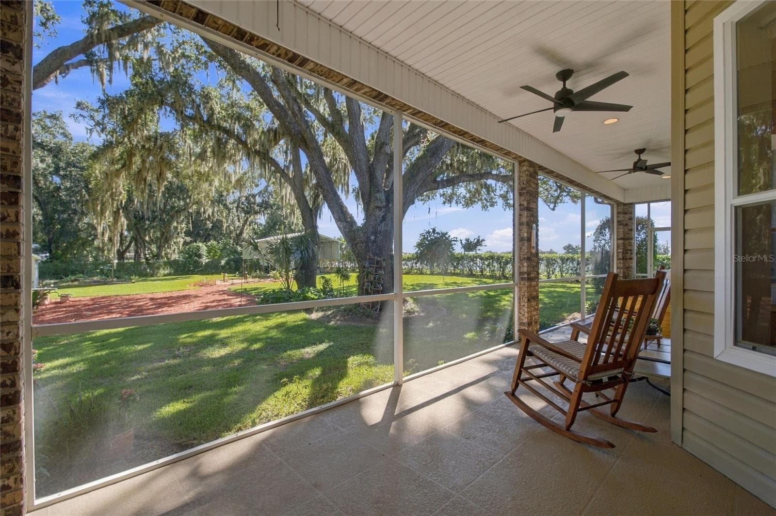 View from back porch - 4108 N FORBES RD, PLANT CITY