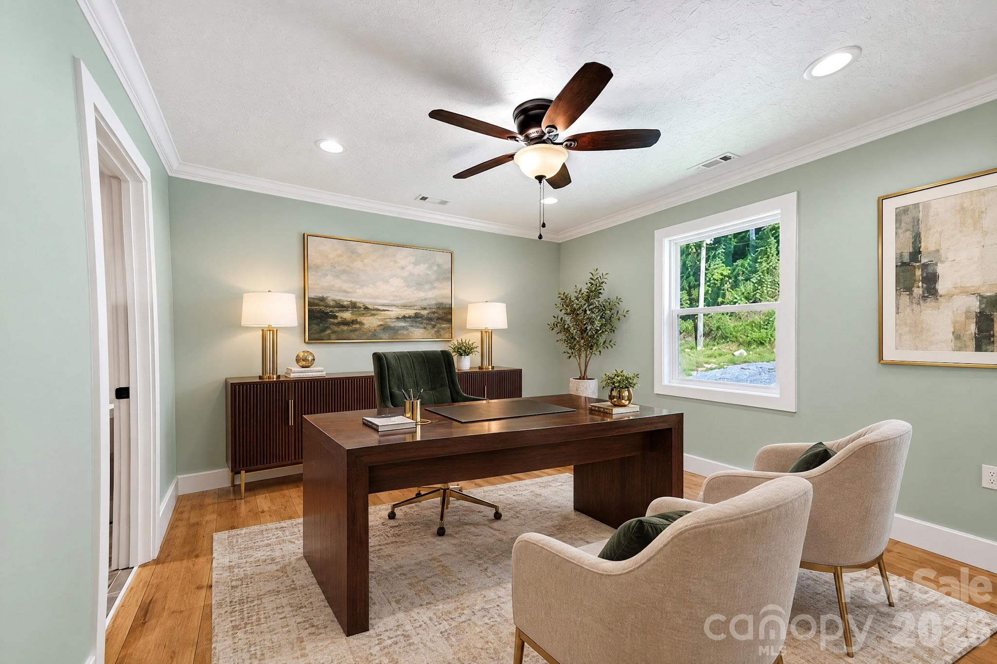 Upstairs staged Bedroom / Office - 175 Trinity Drive, Sylva