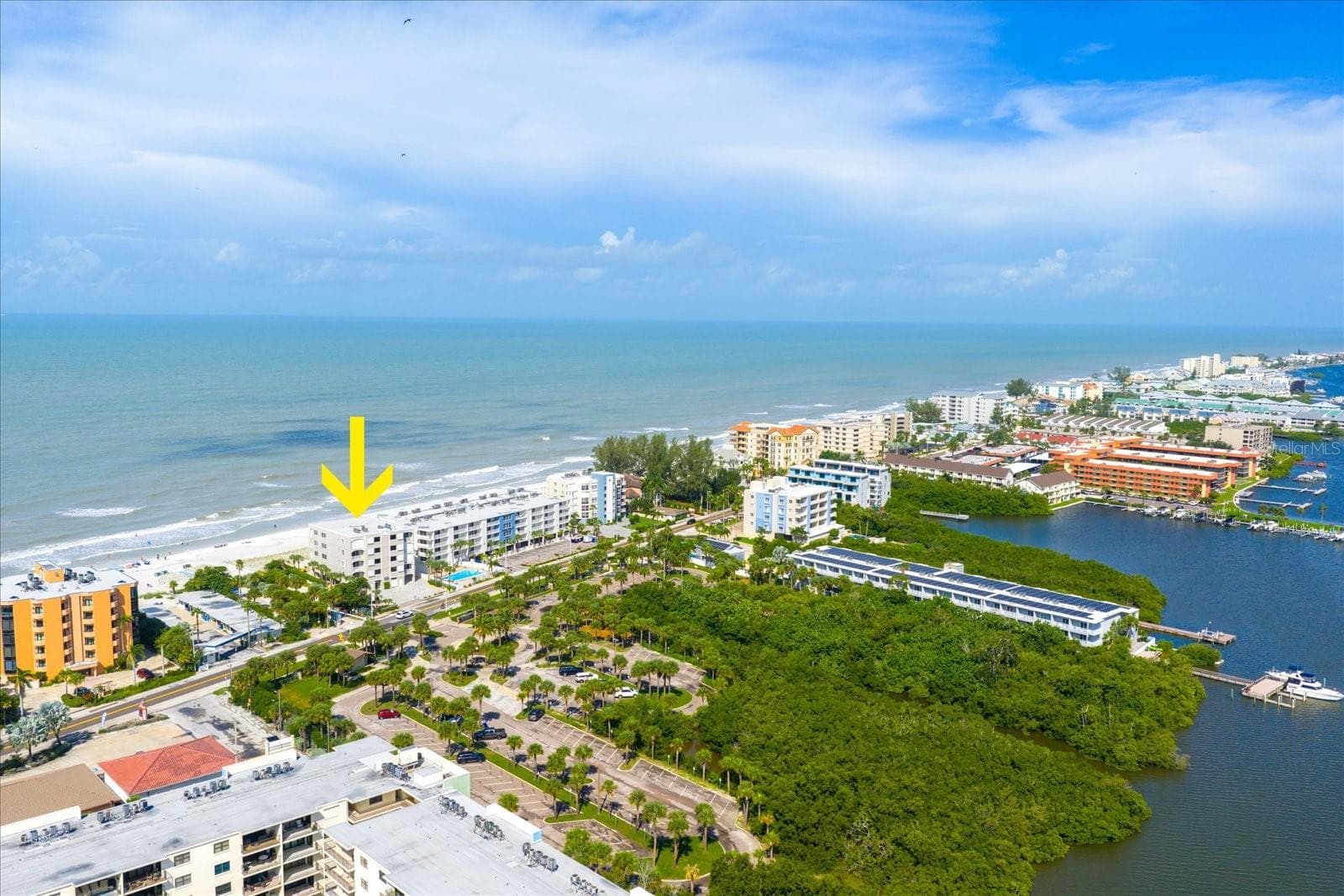 Aerial of location - 19600 GULF BLVD #301, INDIAN SHORES