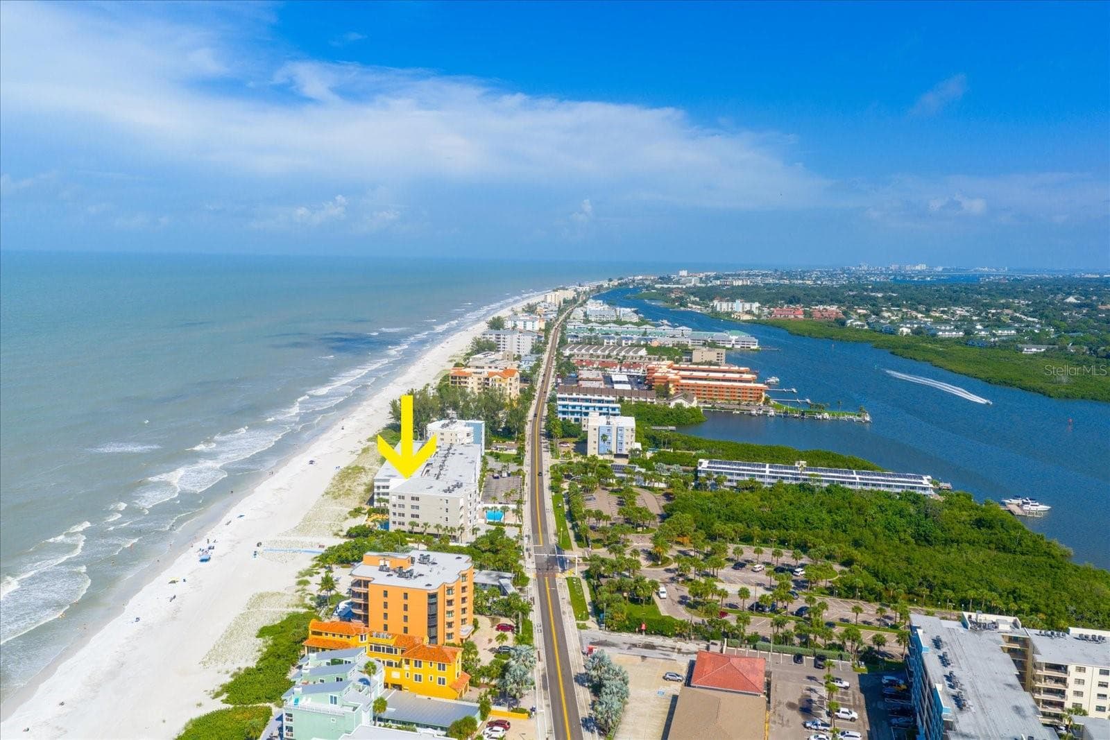 Aerial of location - 19600 GULF BLVD #301, INDIAN SHORES