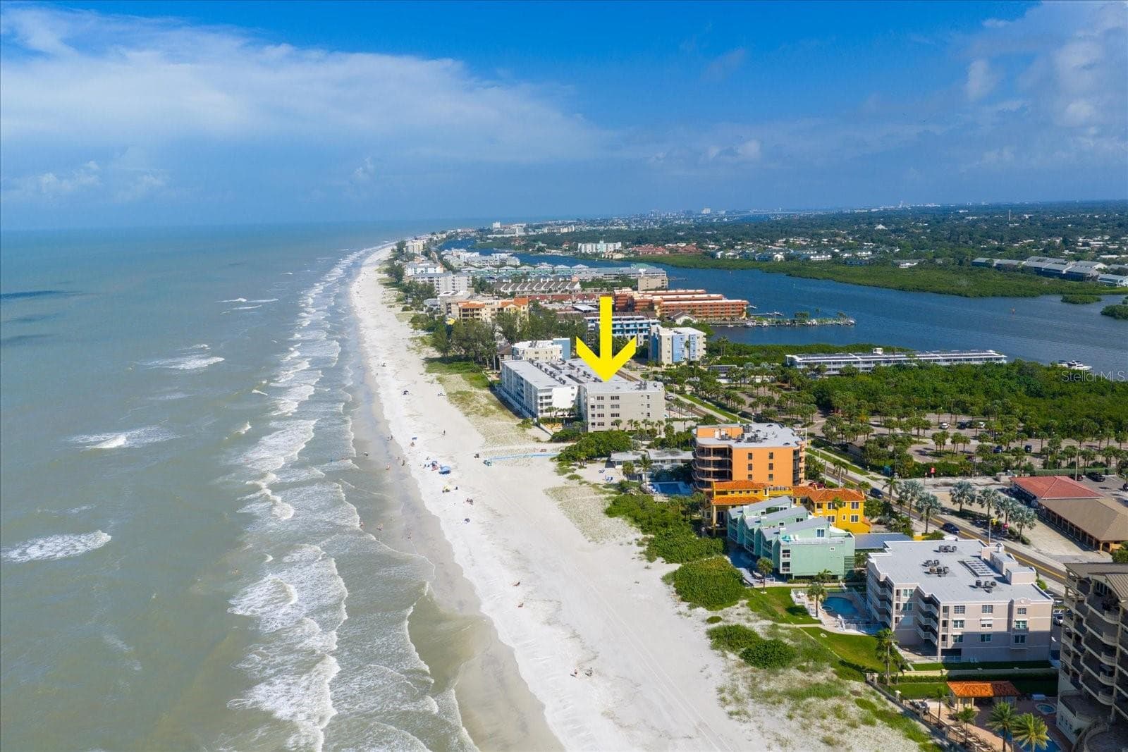 Aerial of location - 19600 GULF BLVD #301, INDIAN SHORES