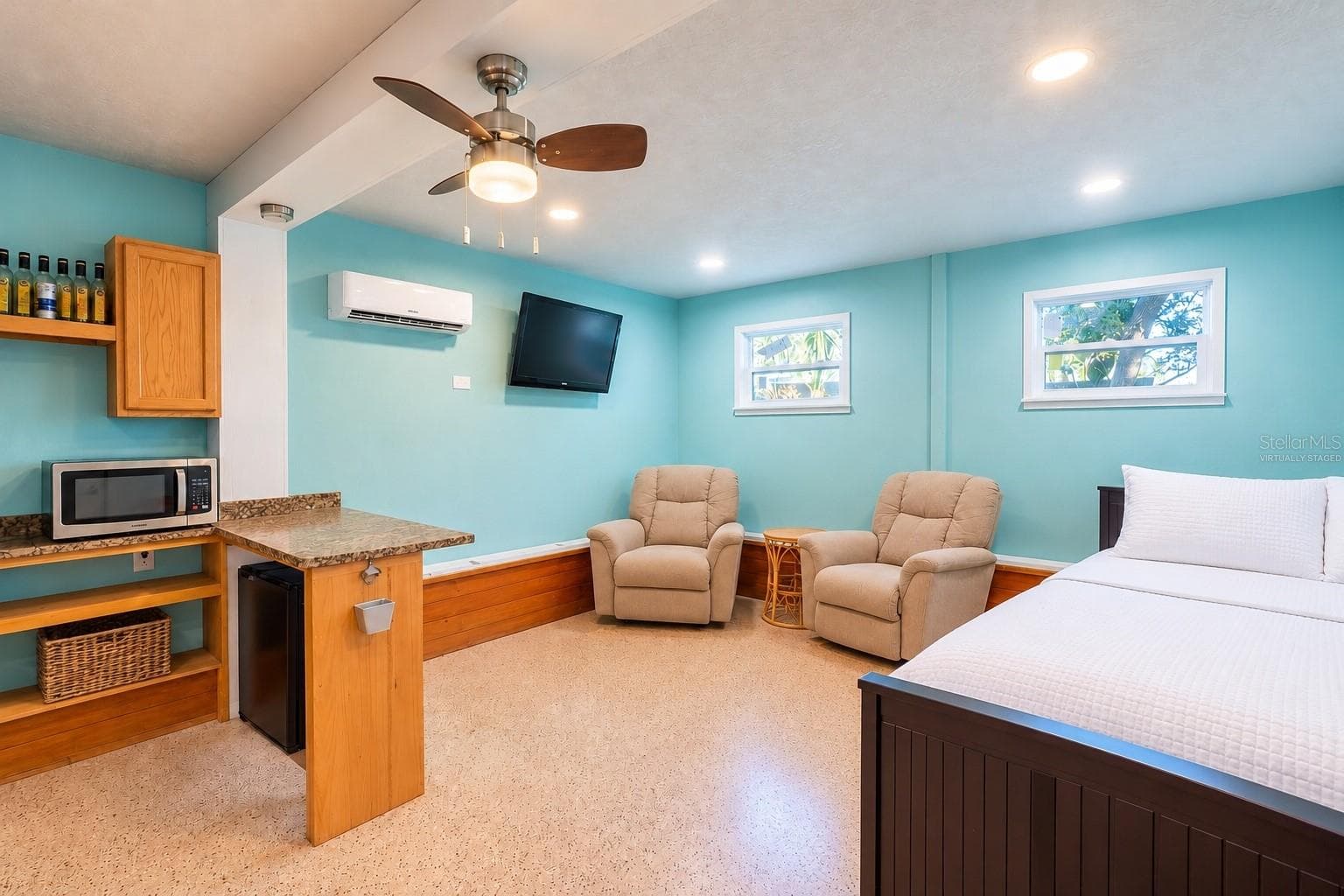 virtually staged mother in law suite - 2709 JOHN BULL ST, FLAGLER BEACH