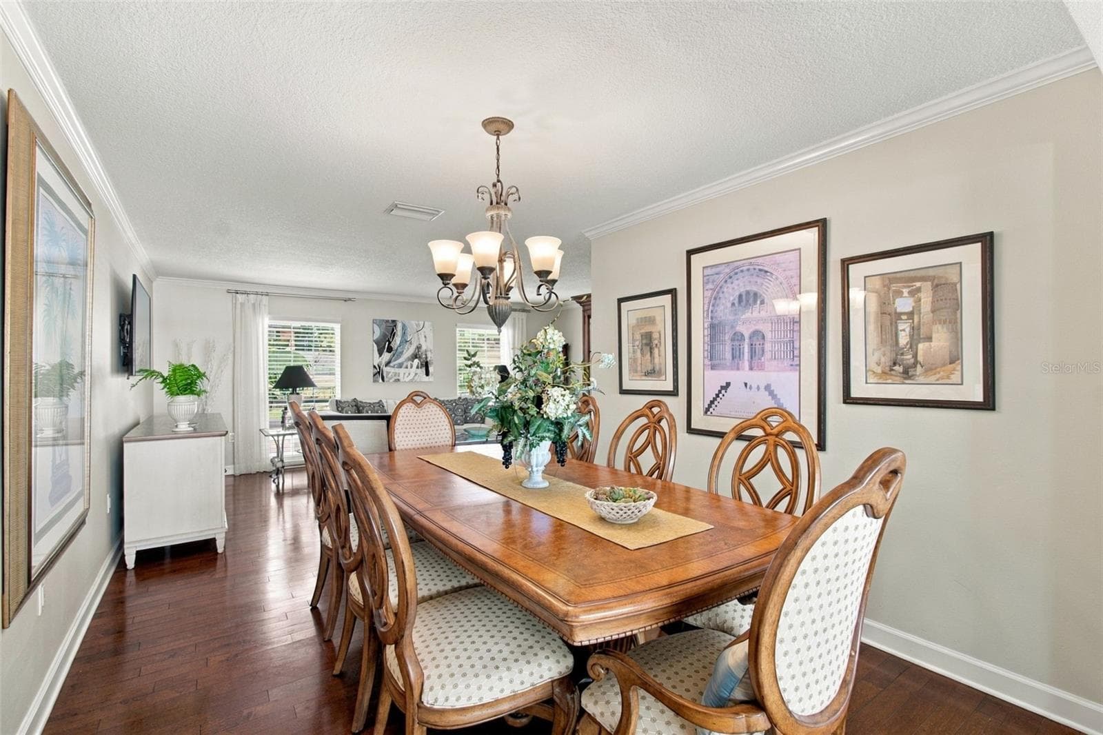 formal dining room - crown molding - 1921 MANOR CIR SE, WINTER HAVEN