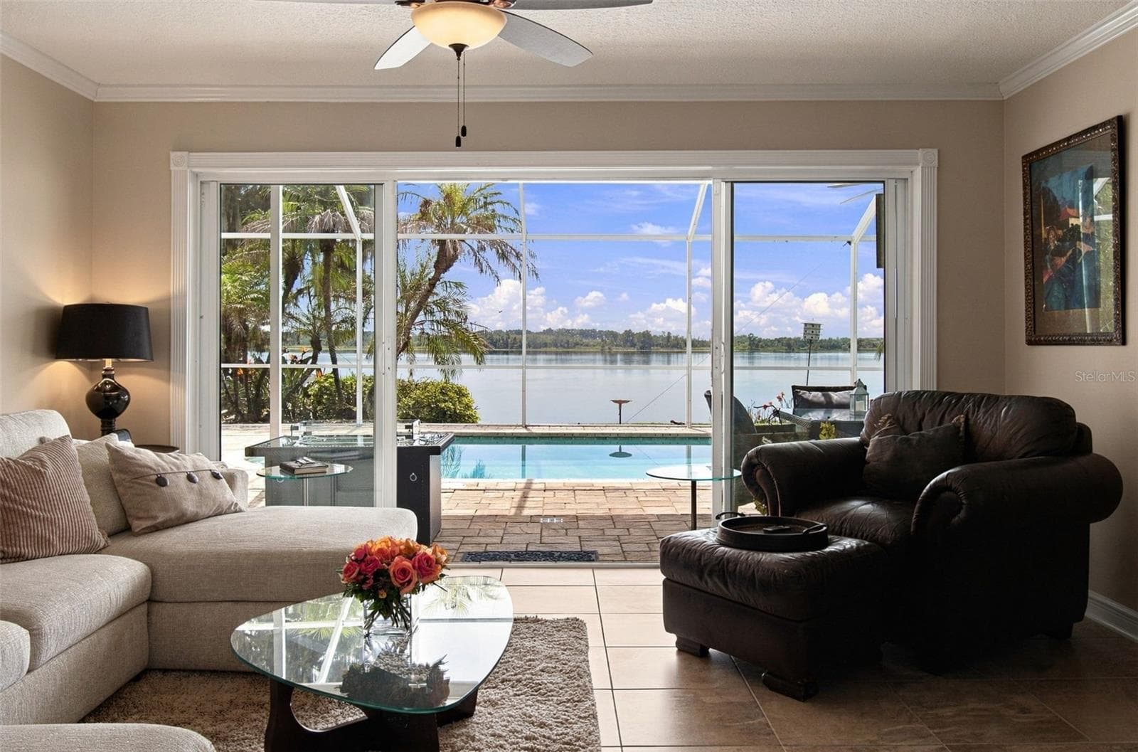 Family room - 1921 MANOR CIR SE, WINTER HAVEN