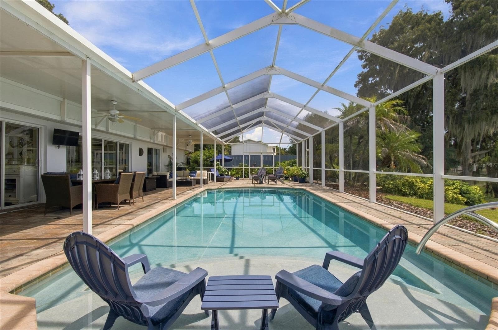 Screen enclosed pool - 1921 MANOR CIR SE, WINTER HAVEN