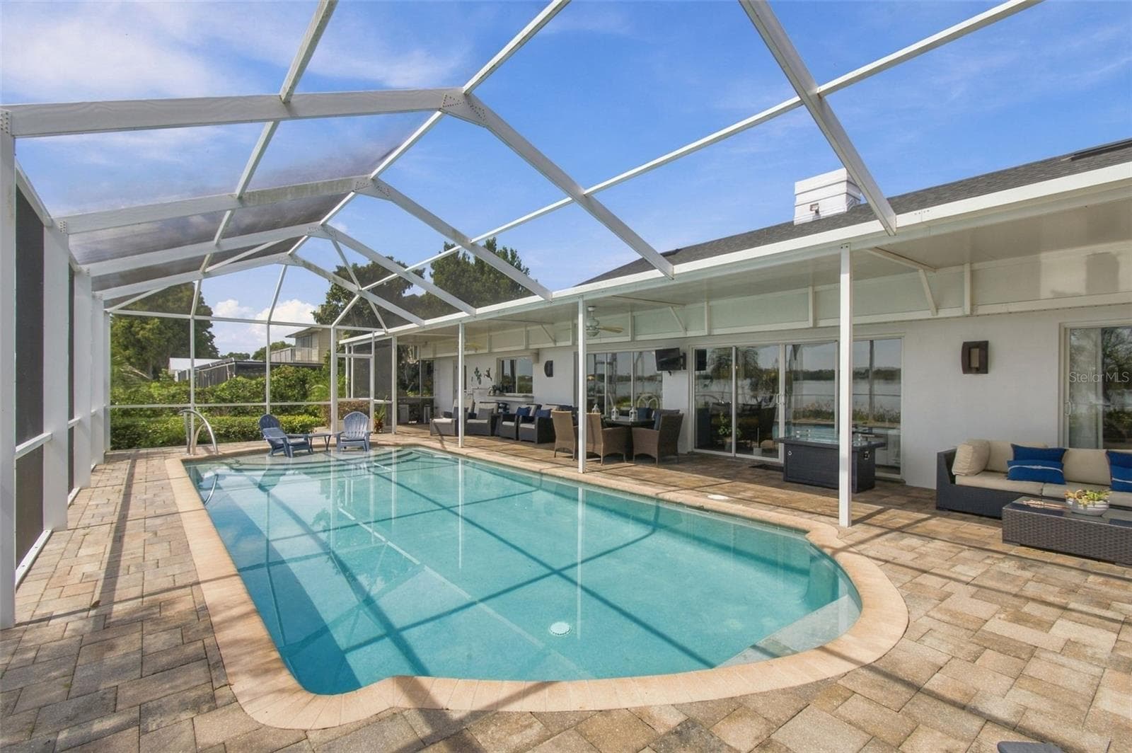 Screen enclosed pool - 1921 MANOR CIR SE, WINTER HAVEN