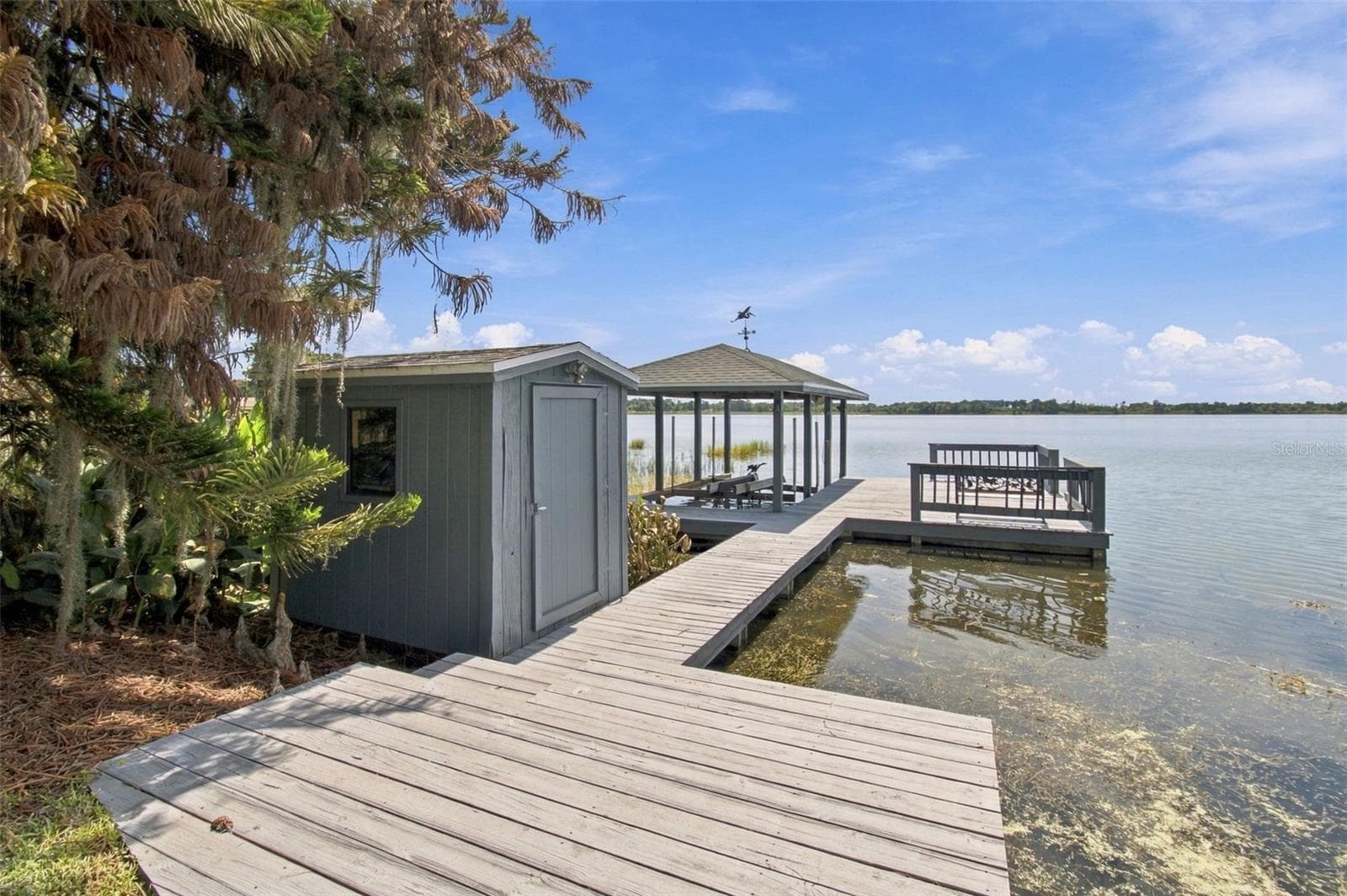 Dock, boathouse with lift - 1921 MANOR CIR SE, WINTER HAVEN