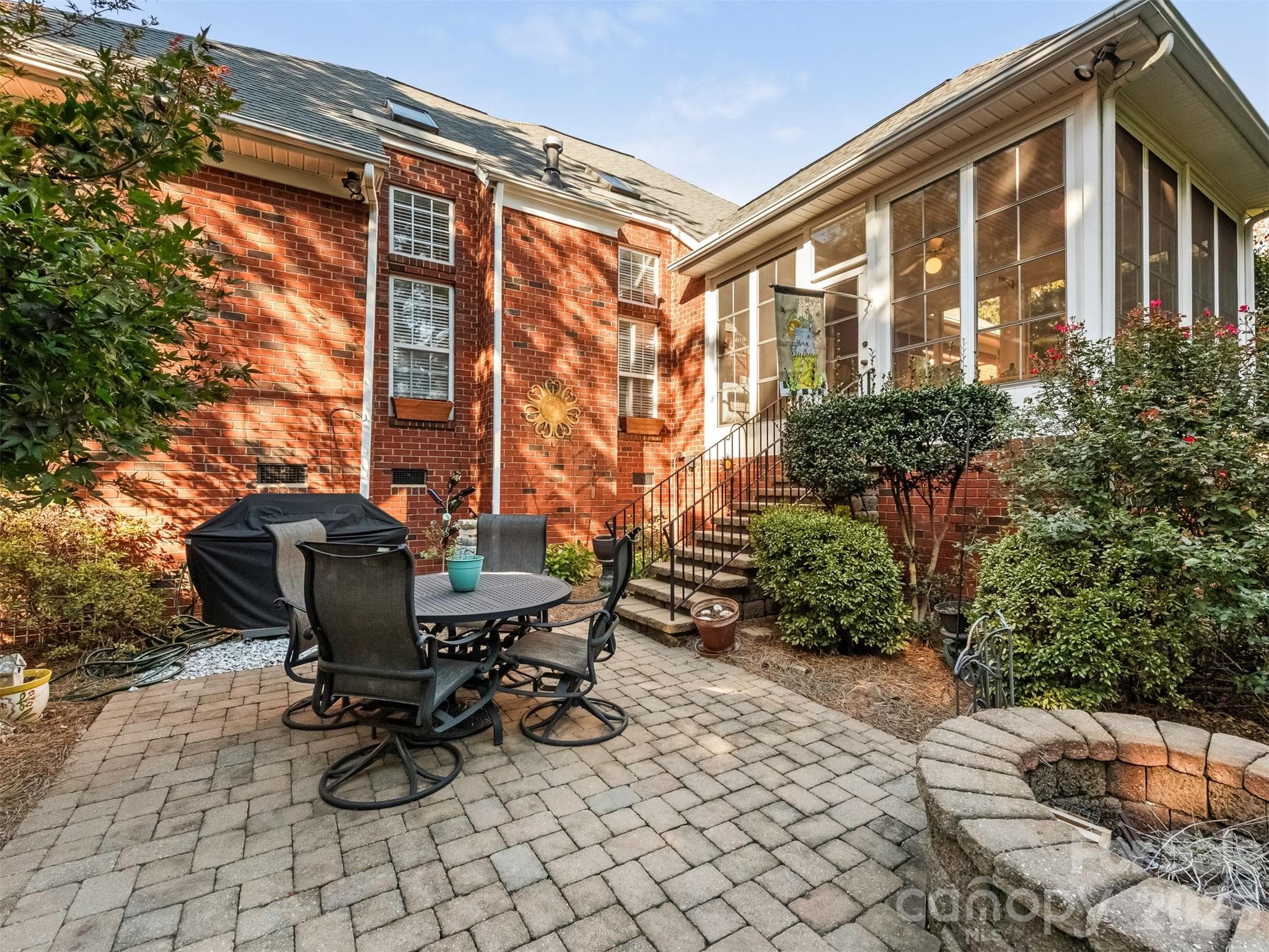 Rear of home and patio - 714 Corinthian Place, Charlotte