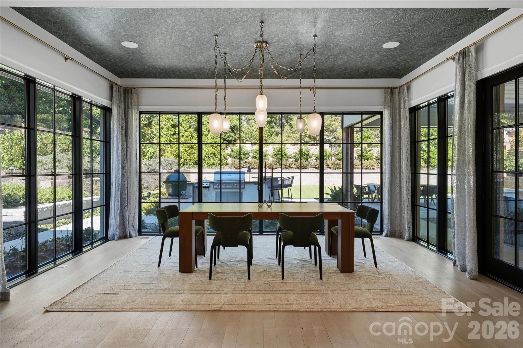 Dining area overlooking the backyard. - 2610 Sedley Road, Charlotte