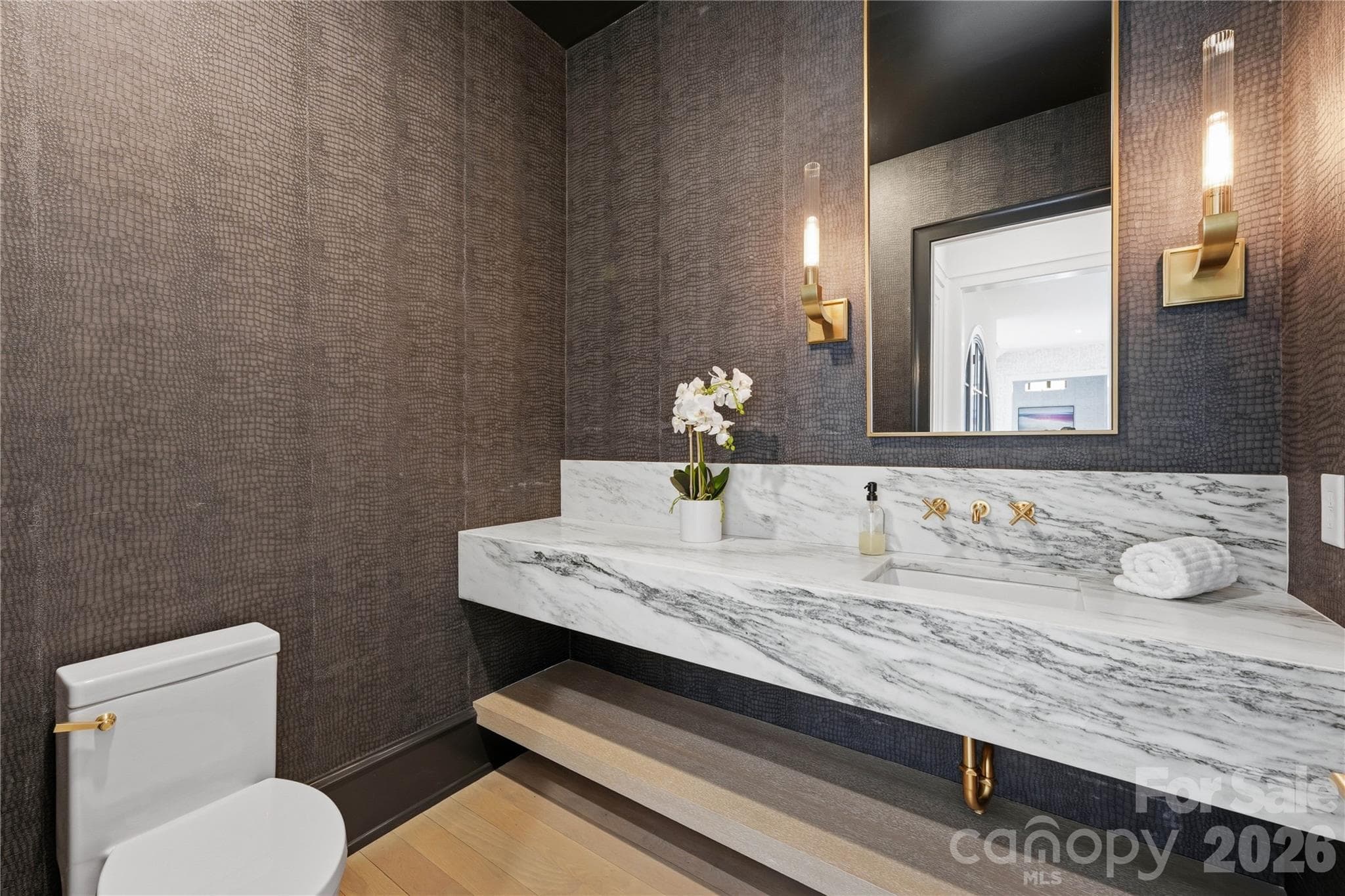 Formal powder room off the entry foyer. - 2610 Sedley Road, Charlotte
