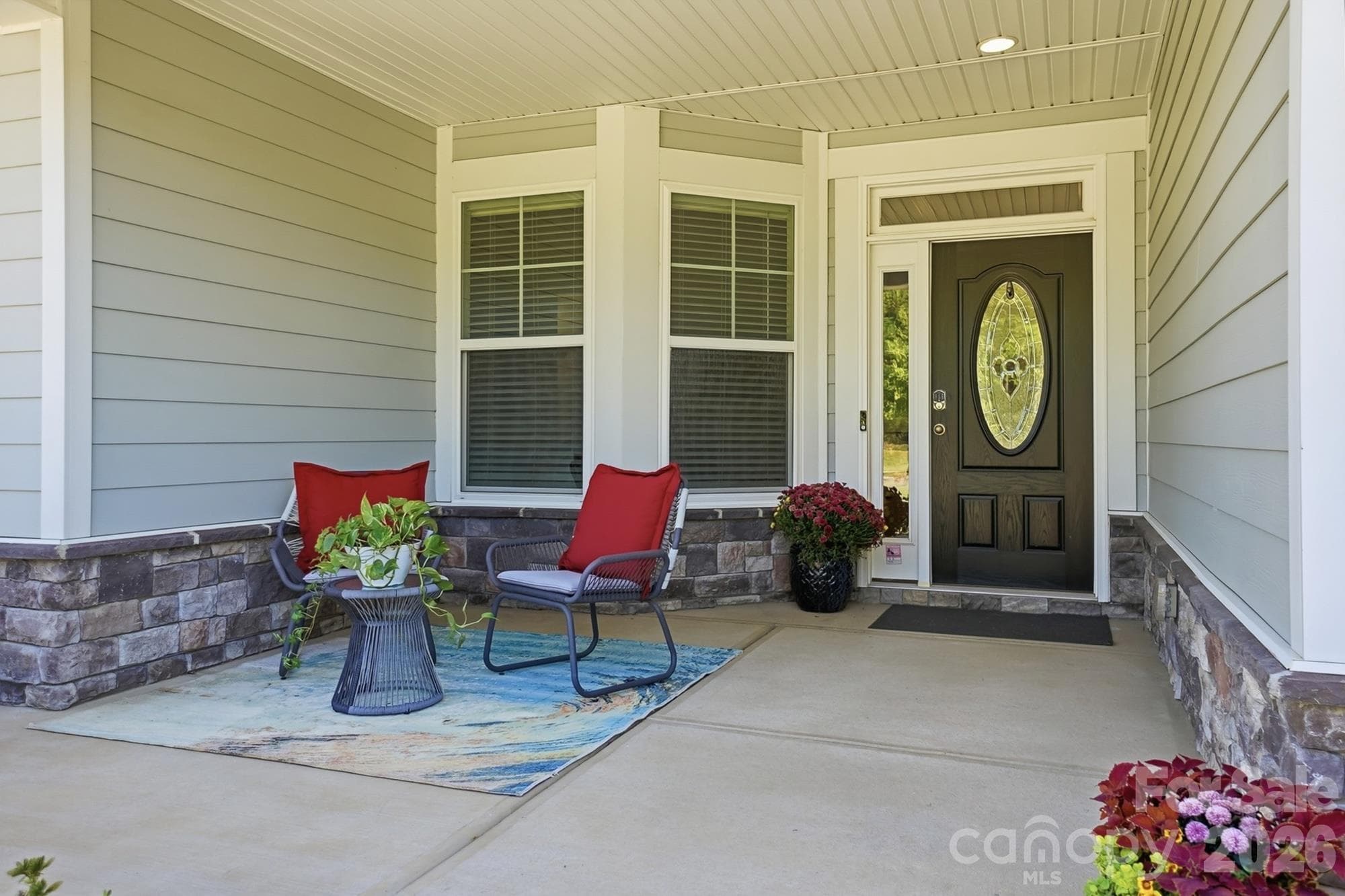 Nice front covered front porch - 2014 Old Evergreen Parkway, Indian Trail