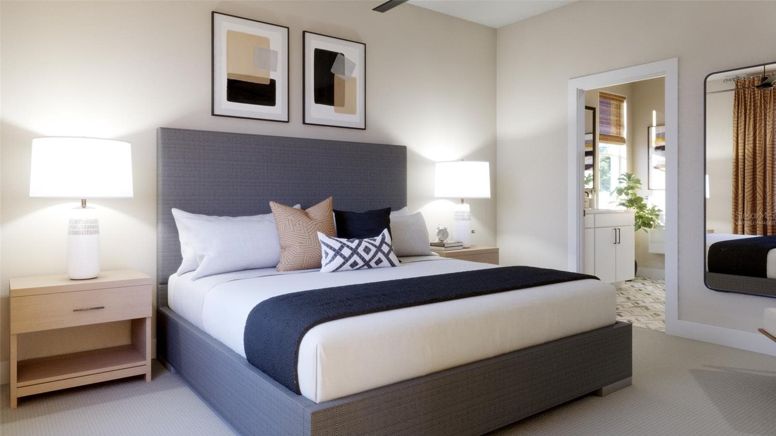 Primary Bedroom Rendering (Virtually Staged) - 1932 GREENBOROUGH LOOP, DELAND