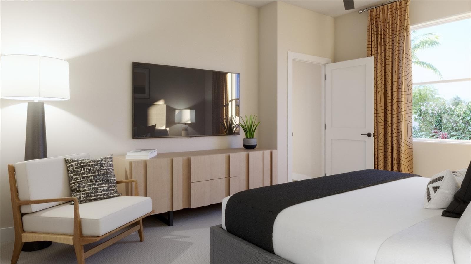 Primary Bedroom Rendering (Virtually Staged) - 1932 GREENBOROUGH LOOP, DELAND