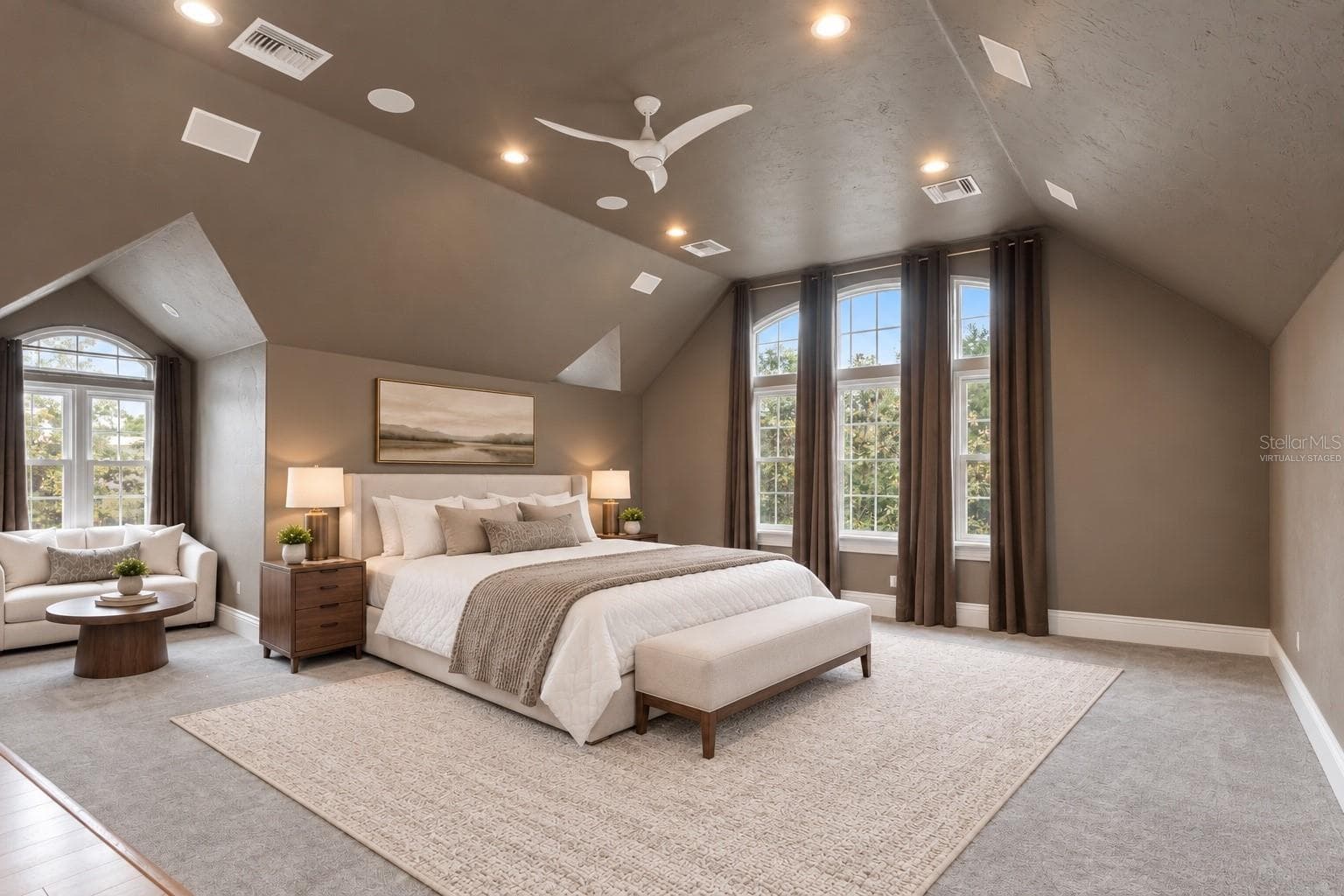 Virtually staged to show how the theater room can be converted back into a 4th bedroom suite - 11410 TROTTING DOWN DR, ODESSA