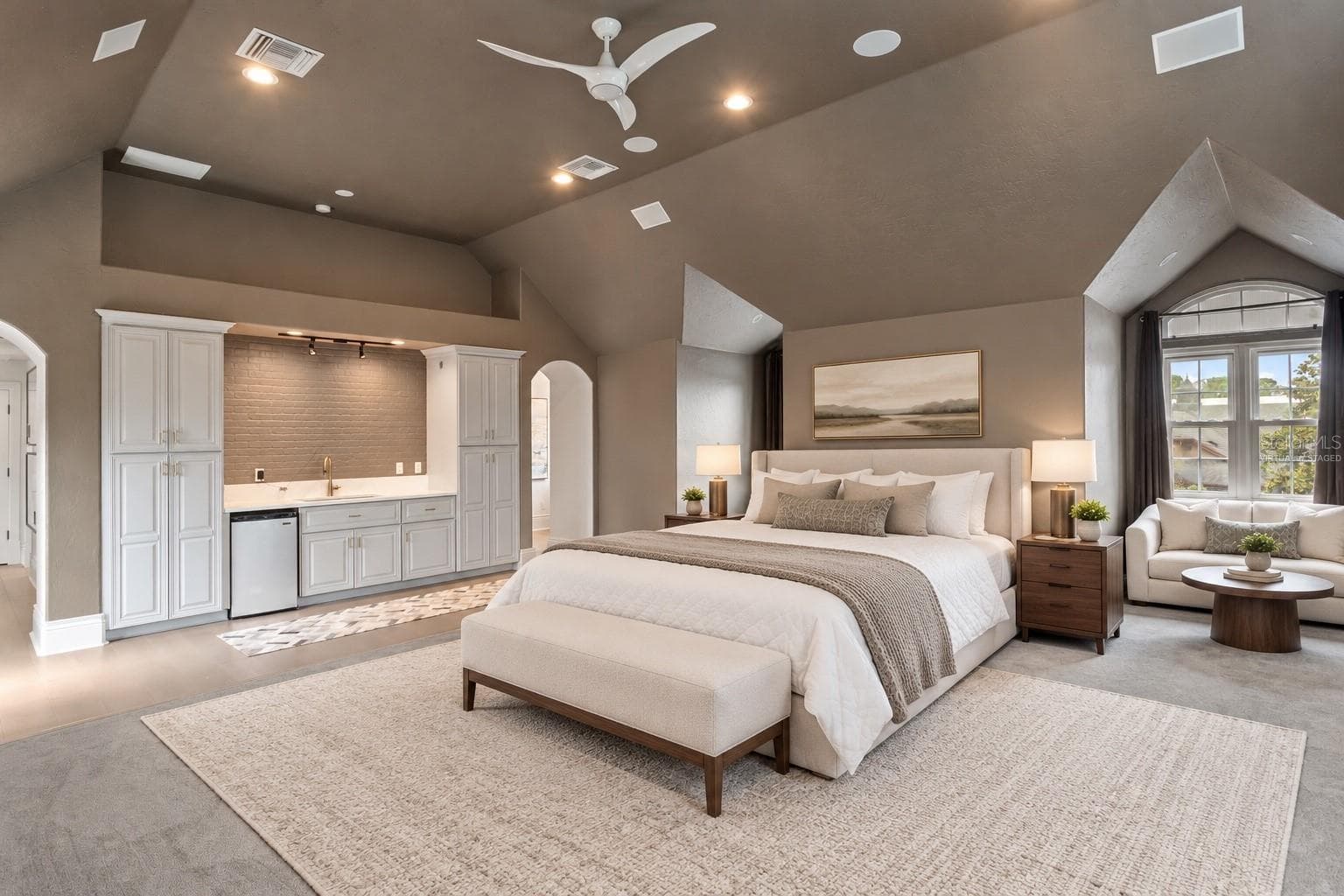Virtually staged to show how the theater room can be converted back into a 4th bedroom suite - 11410 TROTTING DOWN DR, ODESSA