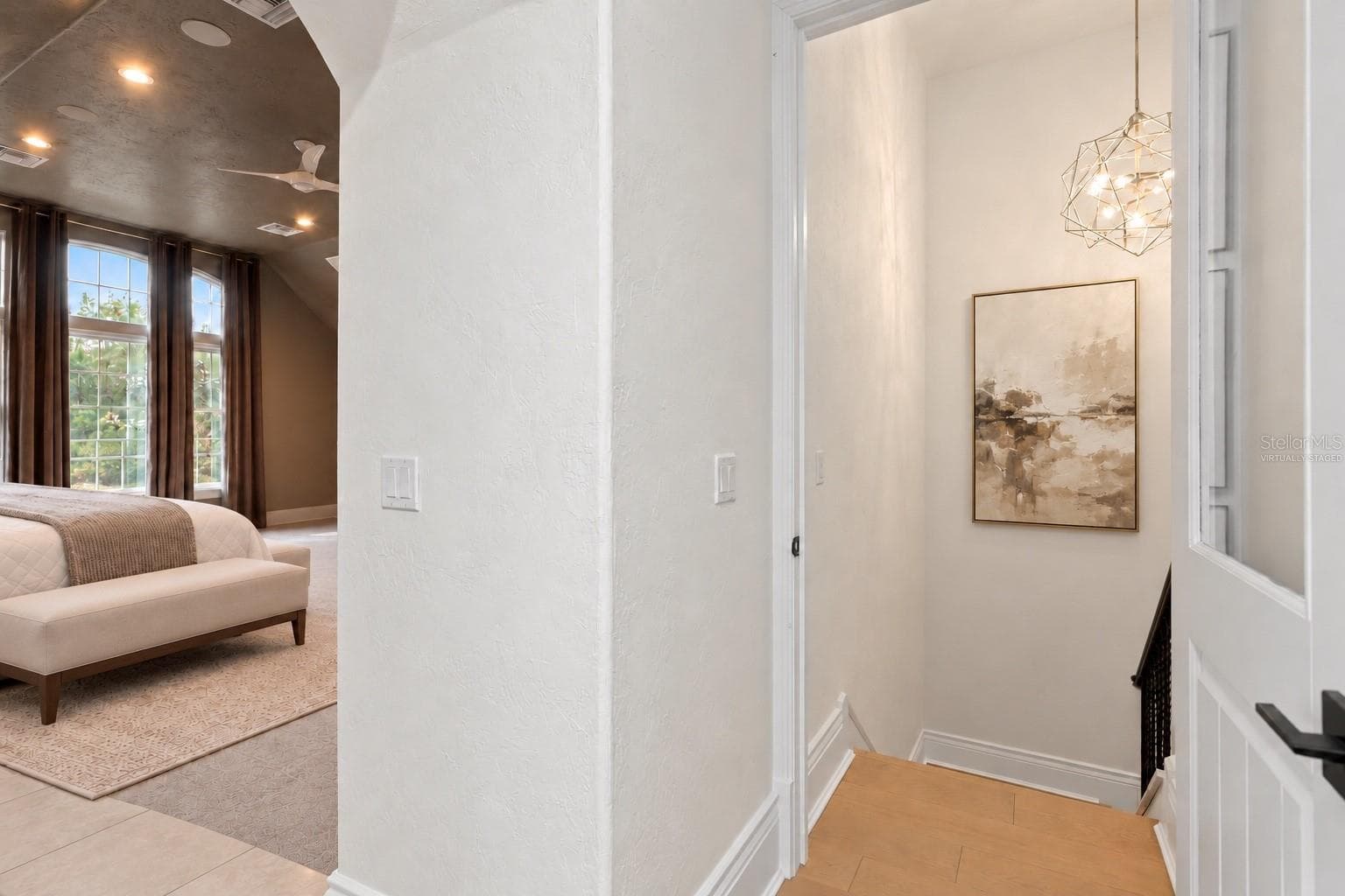 Private entrance to 4th bedroom guest suite- virtually staged - 11410 TROTTING DOWN DR, ODESSA