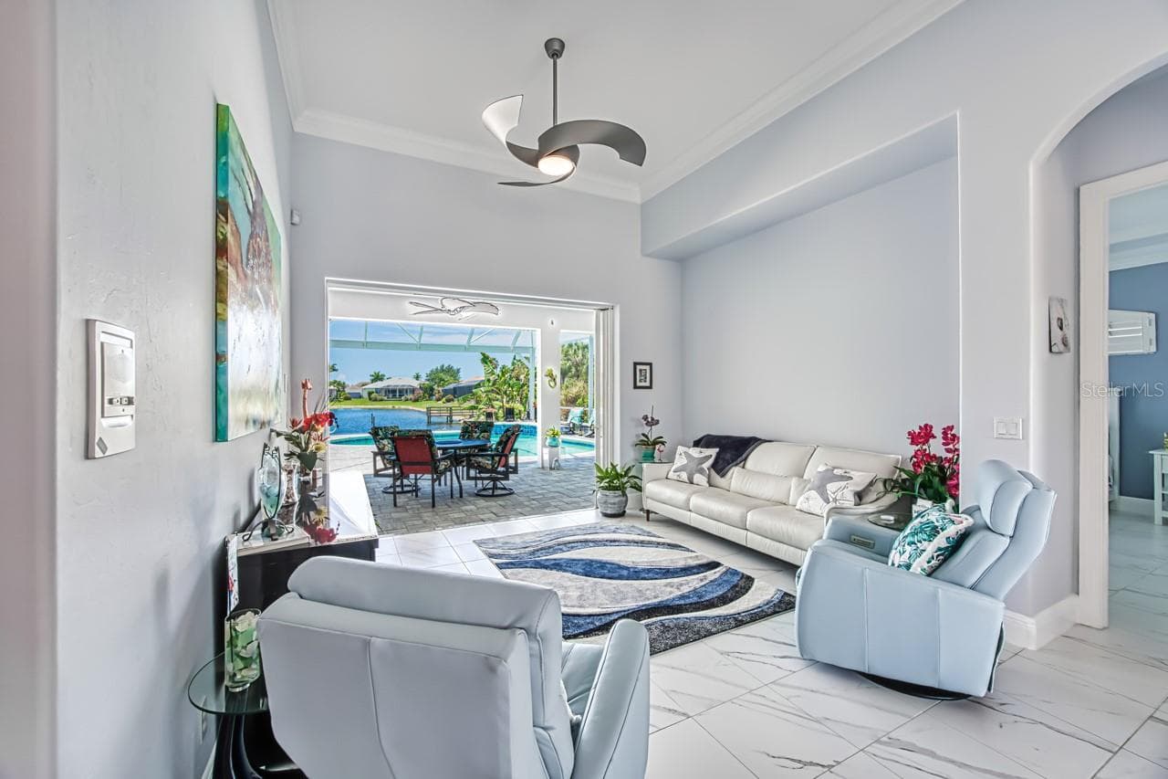 Living room to lanai - 8625 SOUTHWIND BAY CIR, FORT MYERS