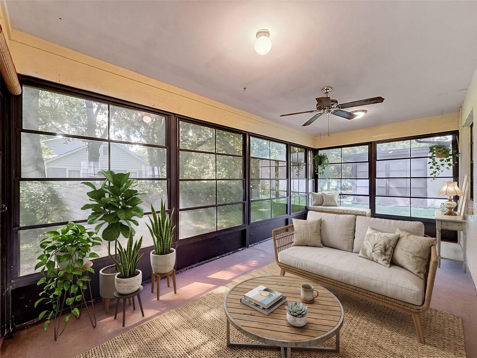 Virtual StagedScreened Back Porch - 7308 BALTUSROL DR, NEW PORT RICHEY