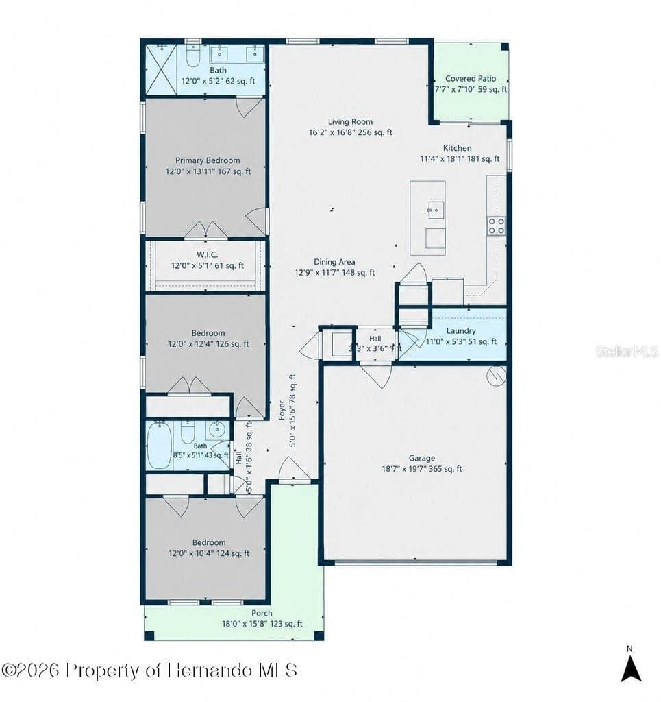 Floor plan - 11041 SPOONBILL RD, WEEKI WACHEE