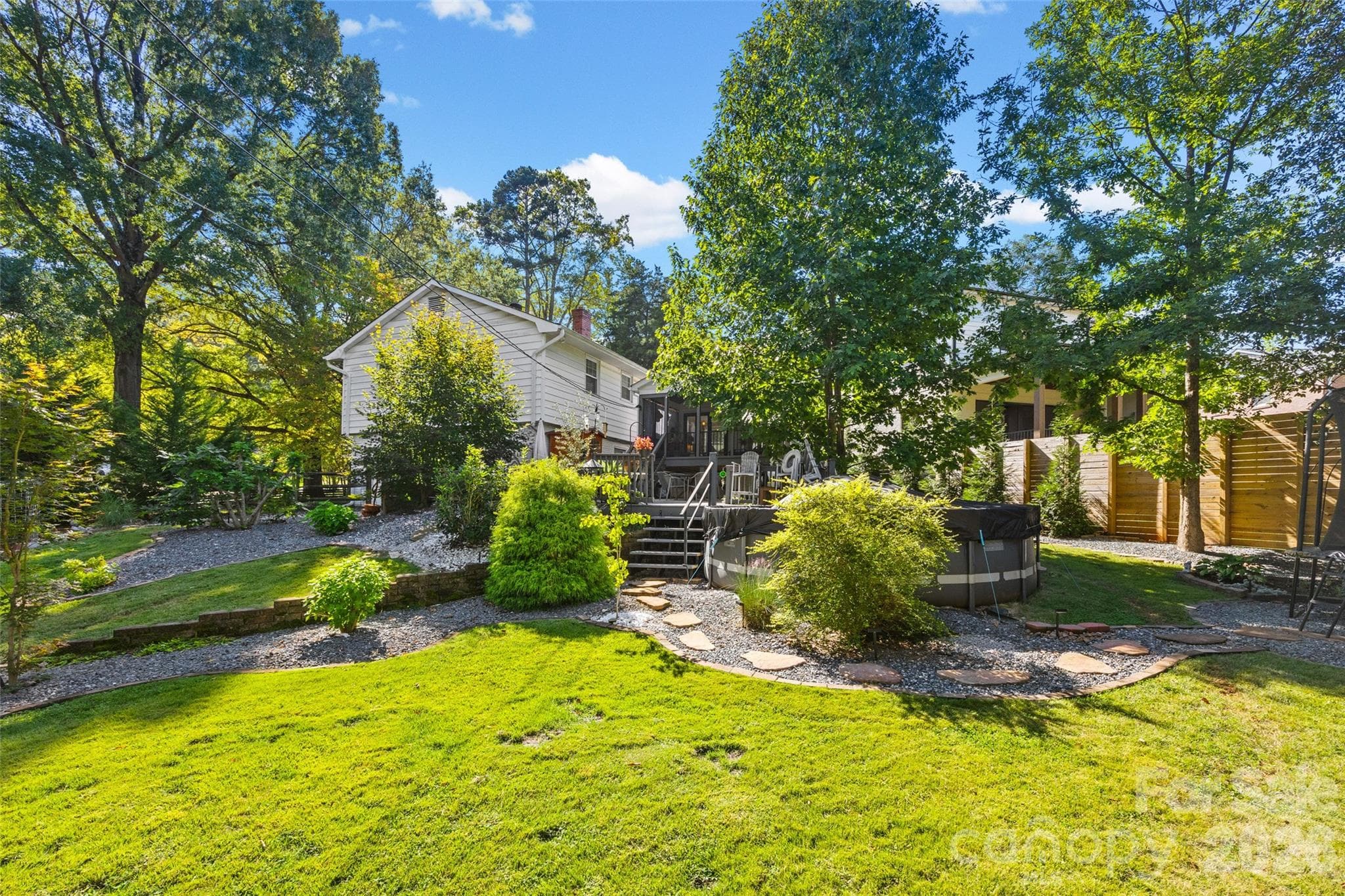 Above ground pool can be left or removed - 5145 Murrayhill Drive, Charlotte