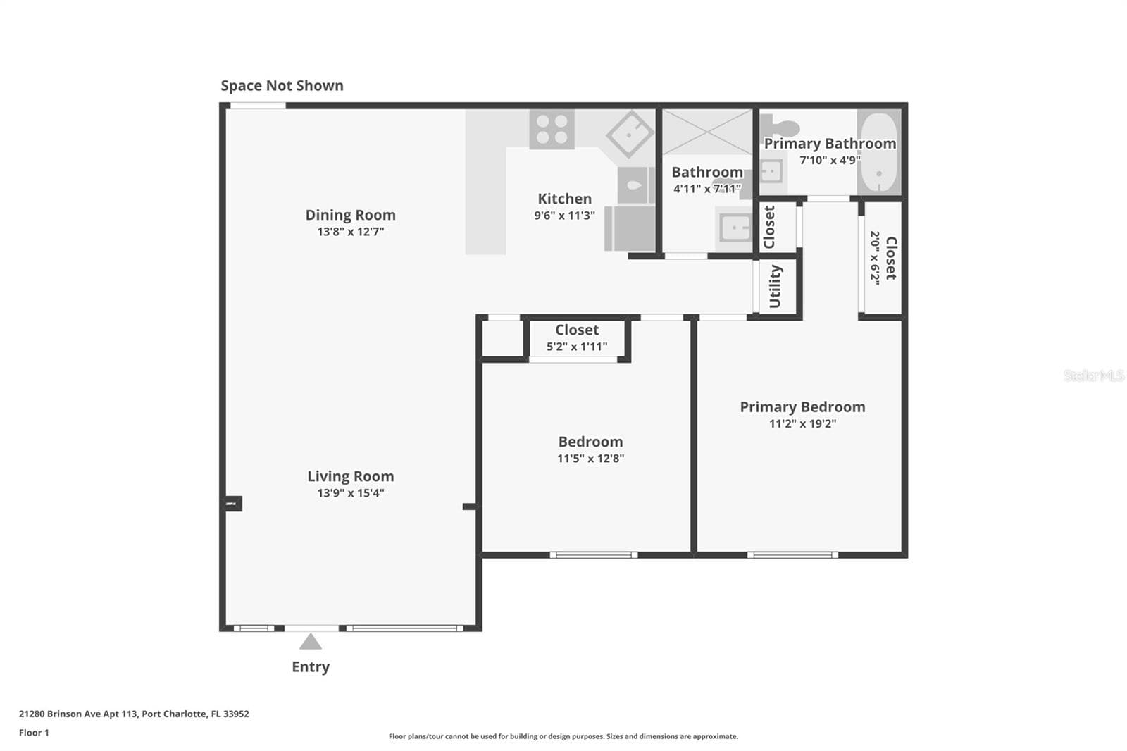 Floor Plan - 21280 BRINSON AVE #113, PORT CHARLOTTE