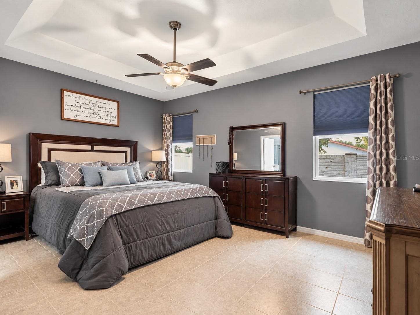 Lot's of space in this Primary bedroom - 6307 4TH ST E, BRADENTON