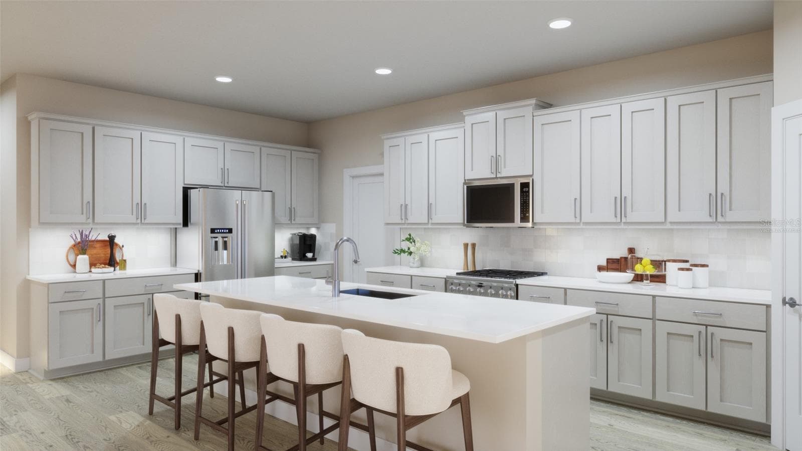 Kitchen Rendering (Virtually Staged) - 4787 TURKEY OUTLOOK RD, APOPKA