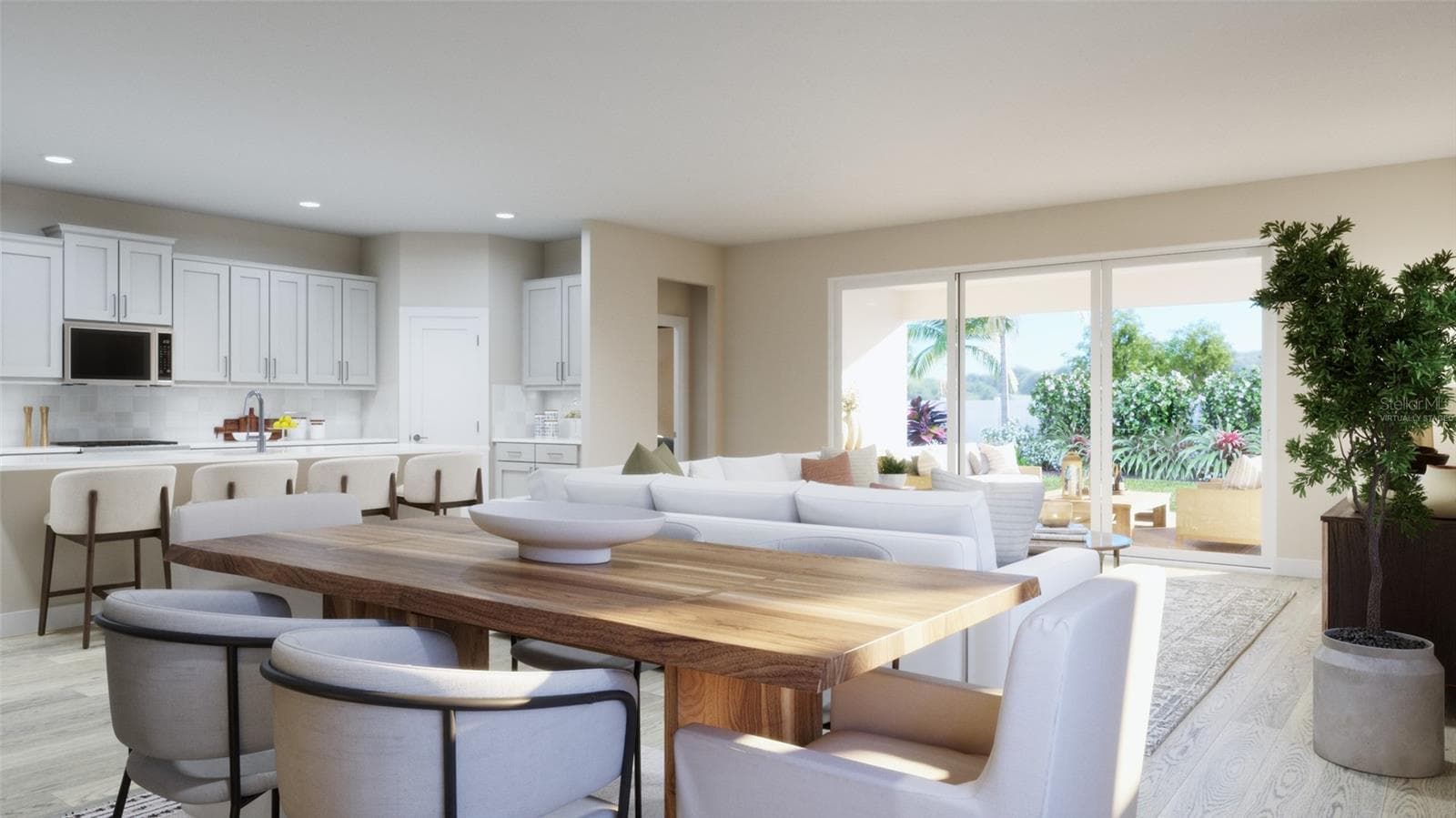 Dining Rendering (Virtually Staged) - 4787 TURKEY OUTLOOK RD, APOPKA
