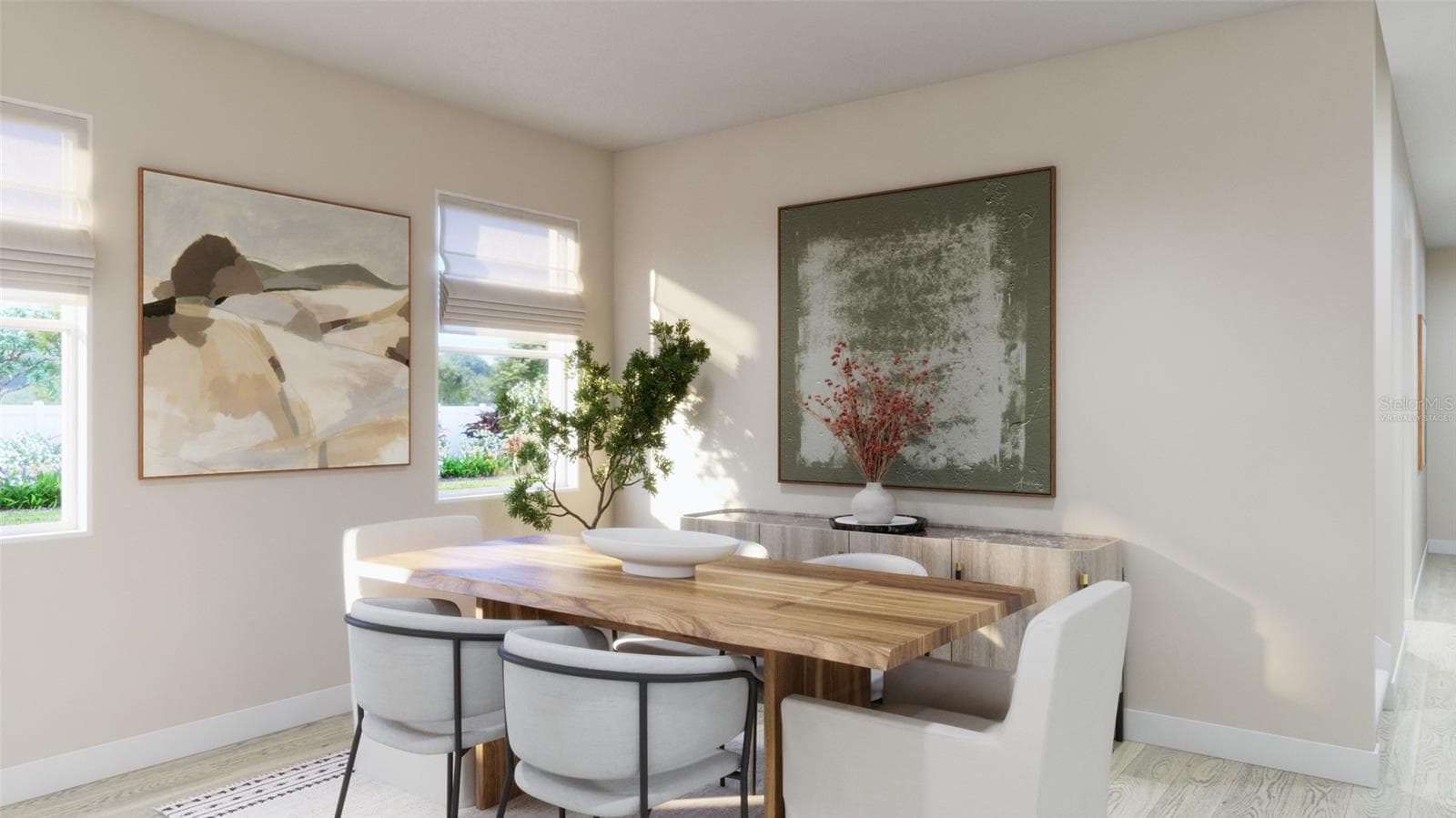 Dining Rendering (Virtually Staged) - 4787 TURKEY OUTLOOK RD, APOPKA