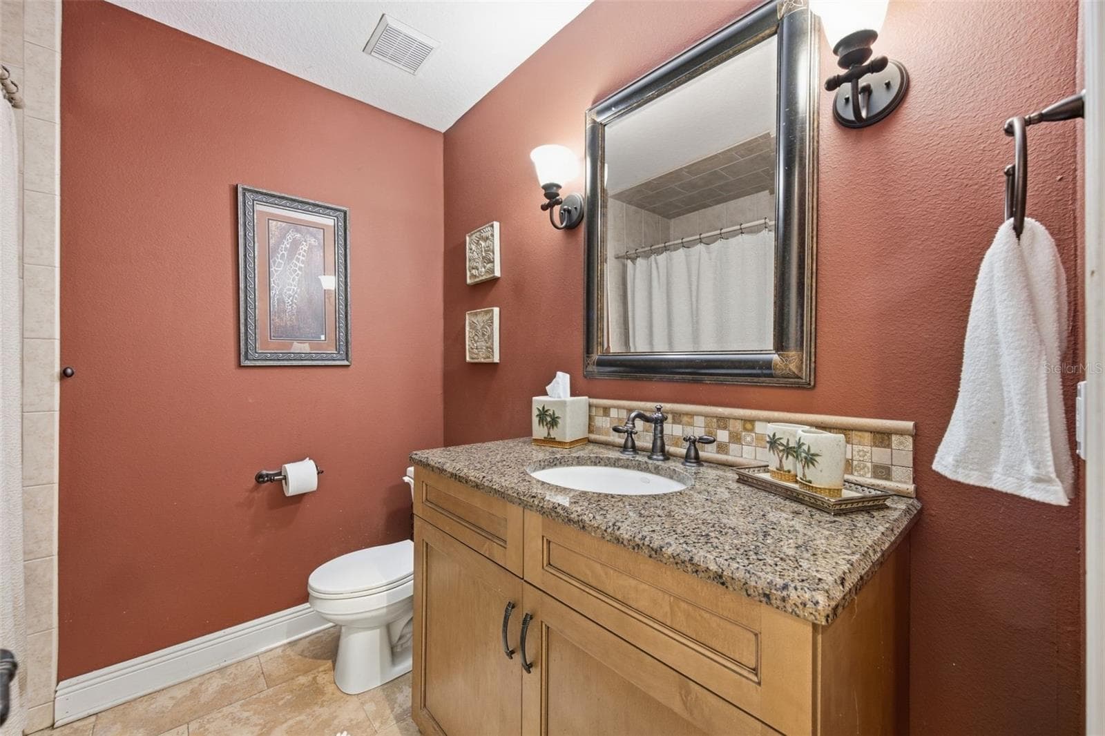 Hall bath - 17501 LAKESHORE RD, LUTZ