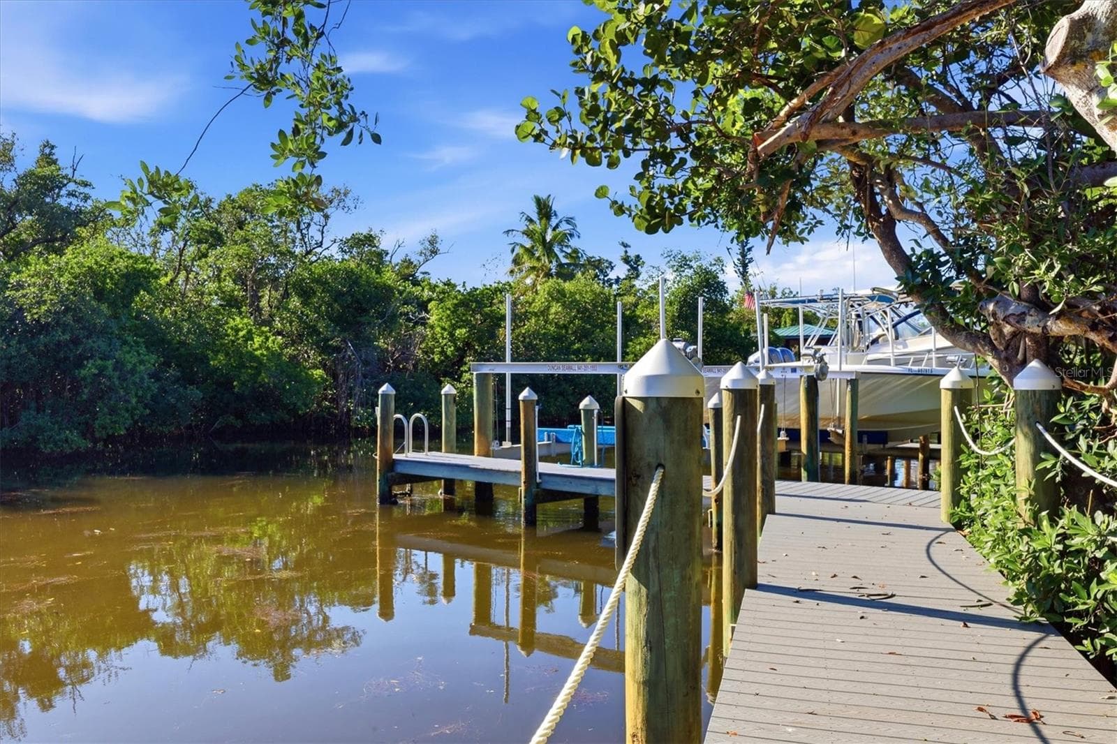 Private and protected deeded dock space. - 615 DREAM ISLAND PL #212, LONGBOAT KEY